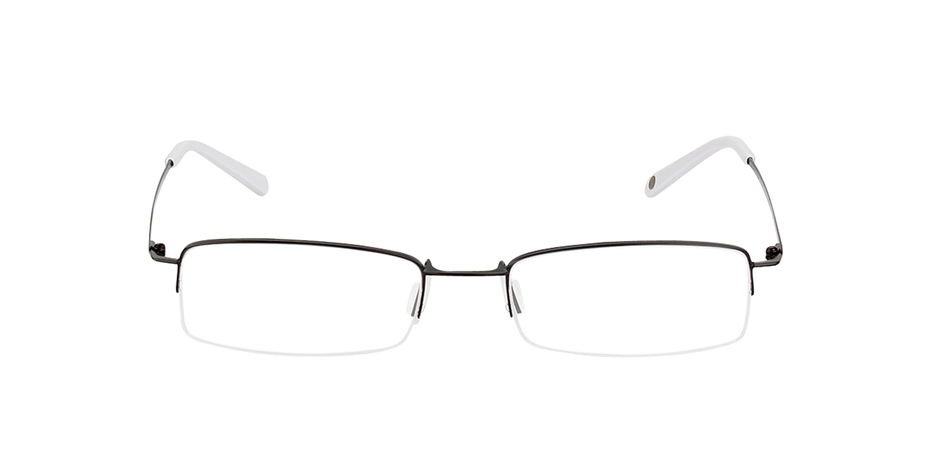 Exeter Zwart MetaalEyeglass Frames van B24, Vooraanzicht