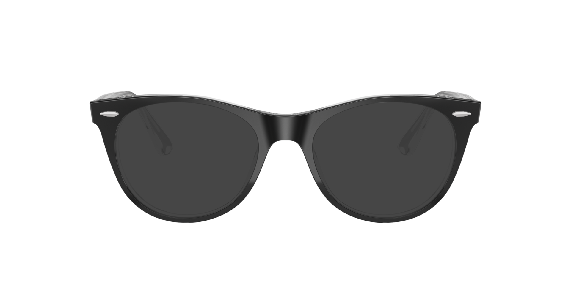 RB2185V Zwart op transparant AcetaatEyeglass Frames van B24, met getinte lenzen