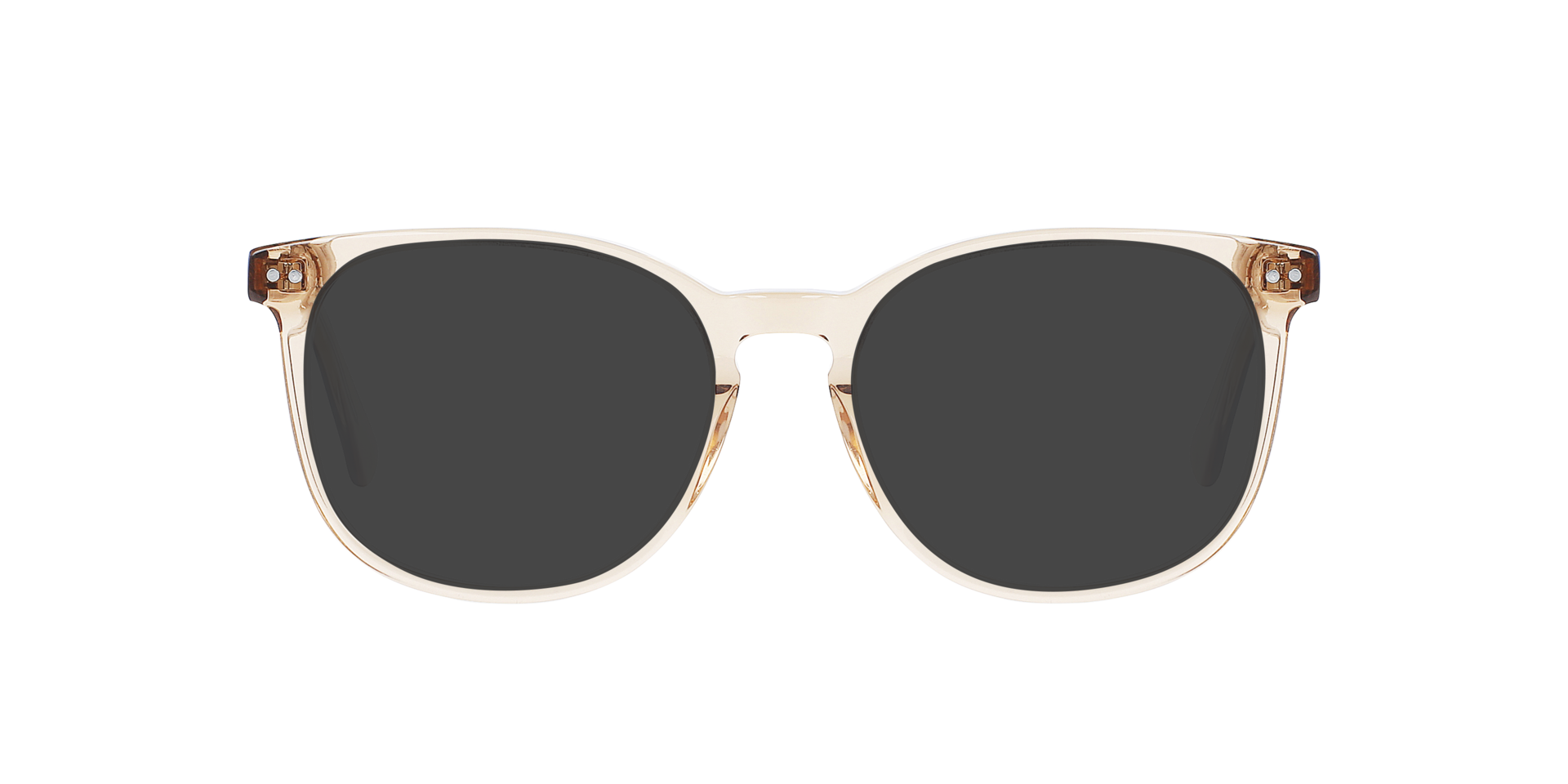 BARRON Crystal Caramel AcetaatEyeglass Frames van B24, met getinte lenzen
