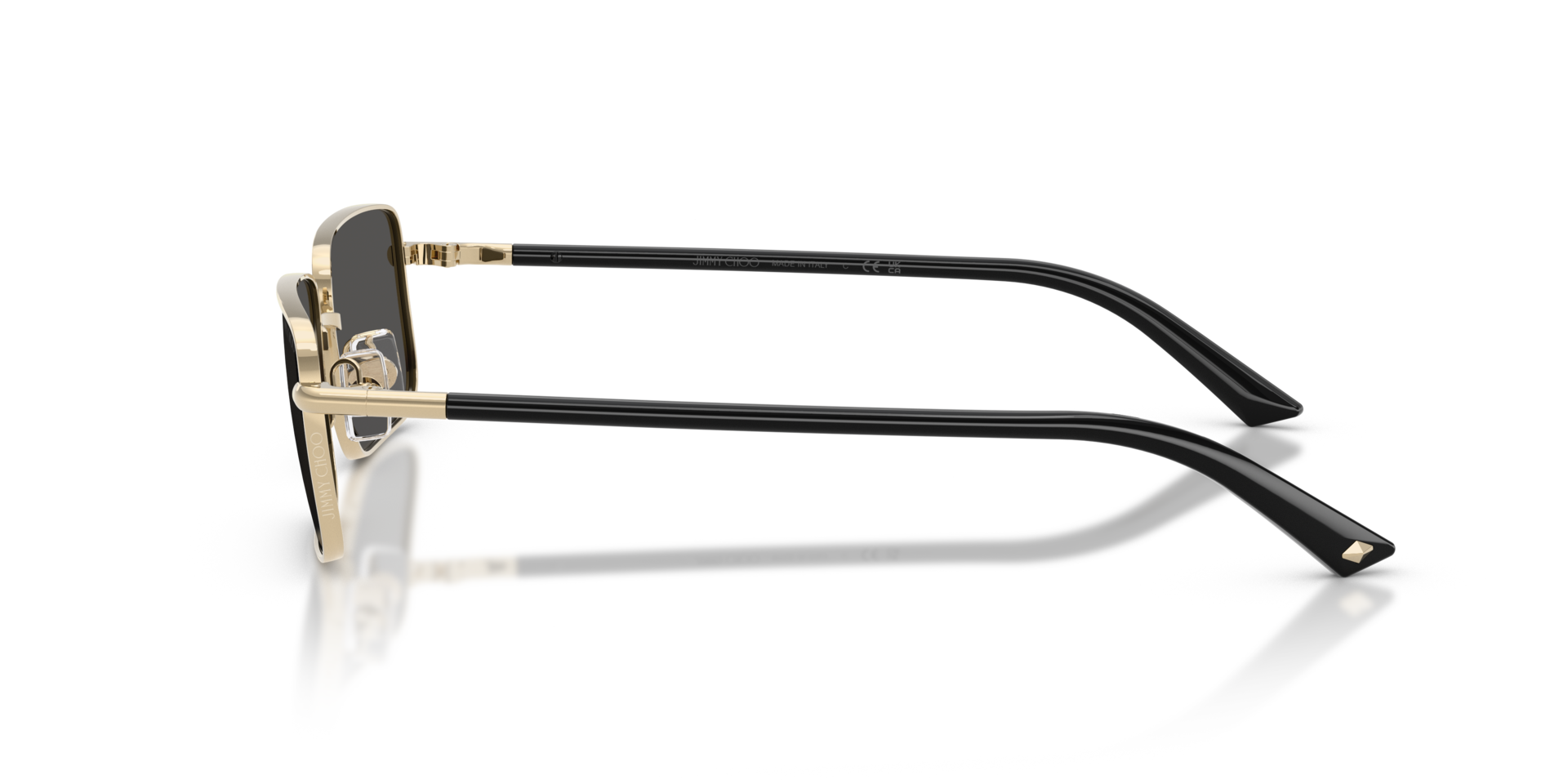JC4027 Hellgold MetallSunglass Frames von B24, Seitenansicht