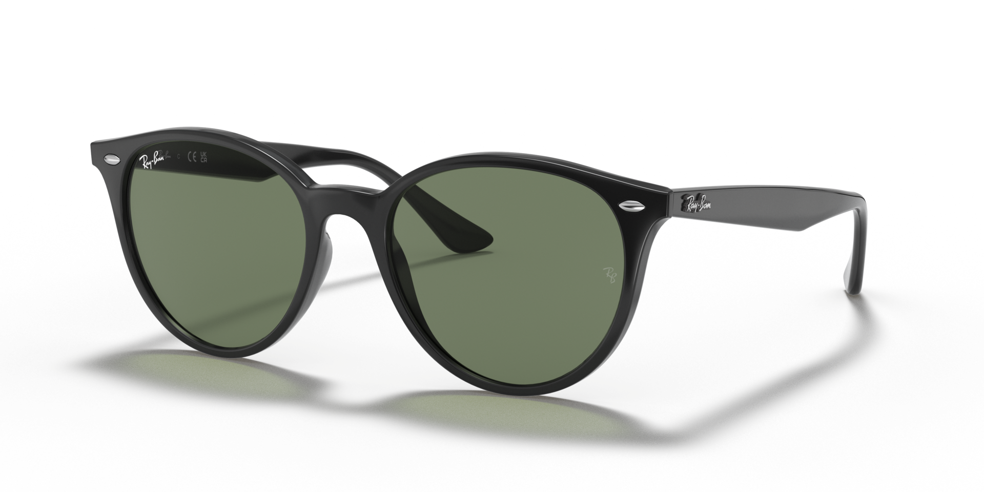 RB4305 Zwart KunststofSunglass Frames van B24, Hoekweergave