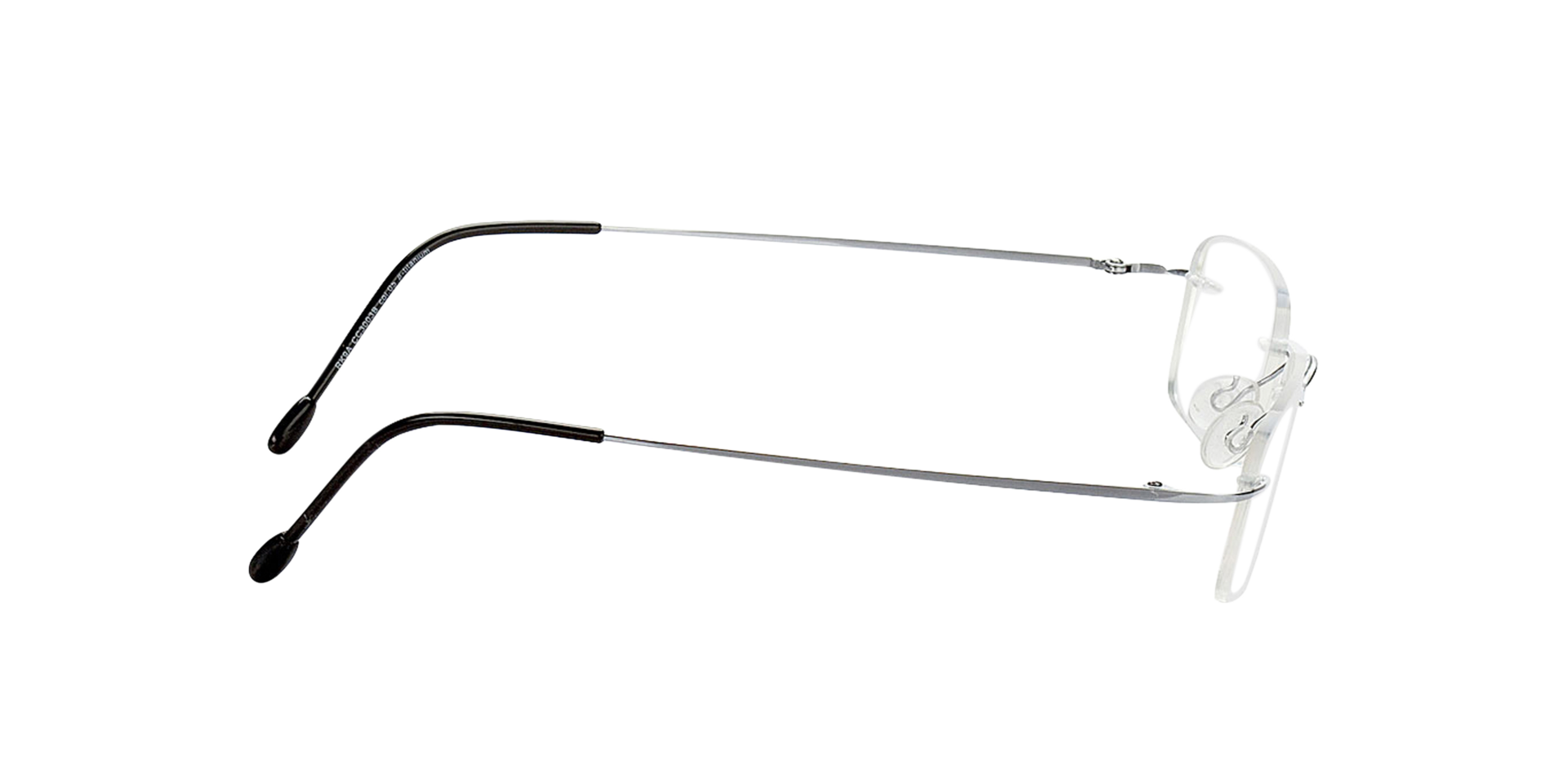 Davos Silber TitanEyeglass Frames von B24, Seitenansicht