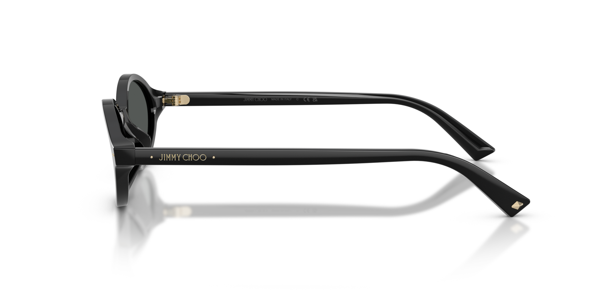 JC5068U Zwart AcetaatSunglass Frames van B24, Zijaanzicht
