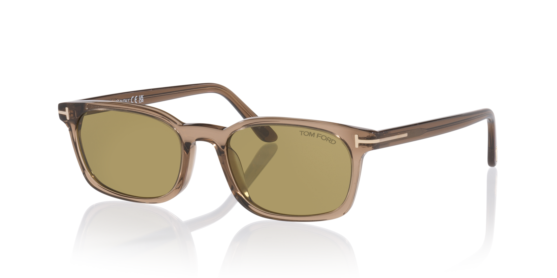 Miles-02 Brown Light AcetatSunglass Frames von B24, Dreiviertelansicht