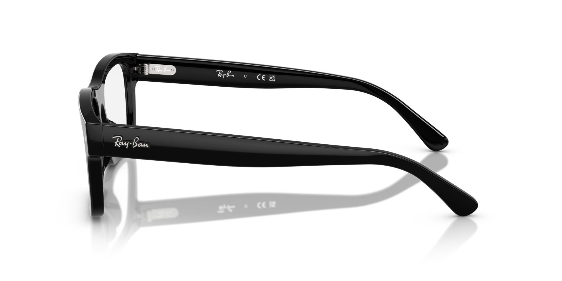 RB5435 Schwarz AcetatEyeglass Frames von B24, Seitenansicht
