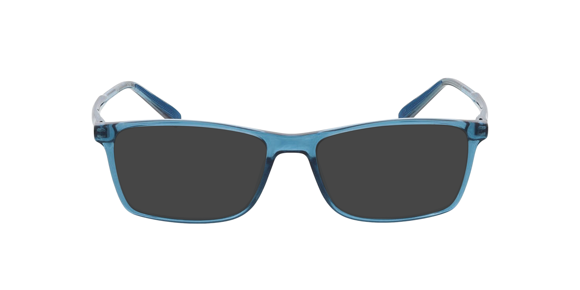 Toronto Kristalblauw KunststofEyeglass Frames van B24, met getinte lenzen