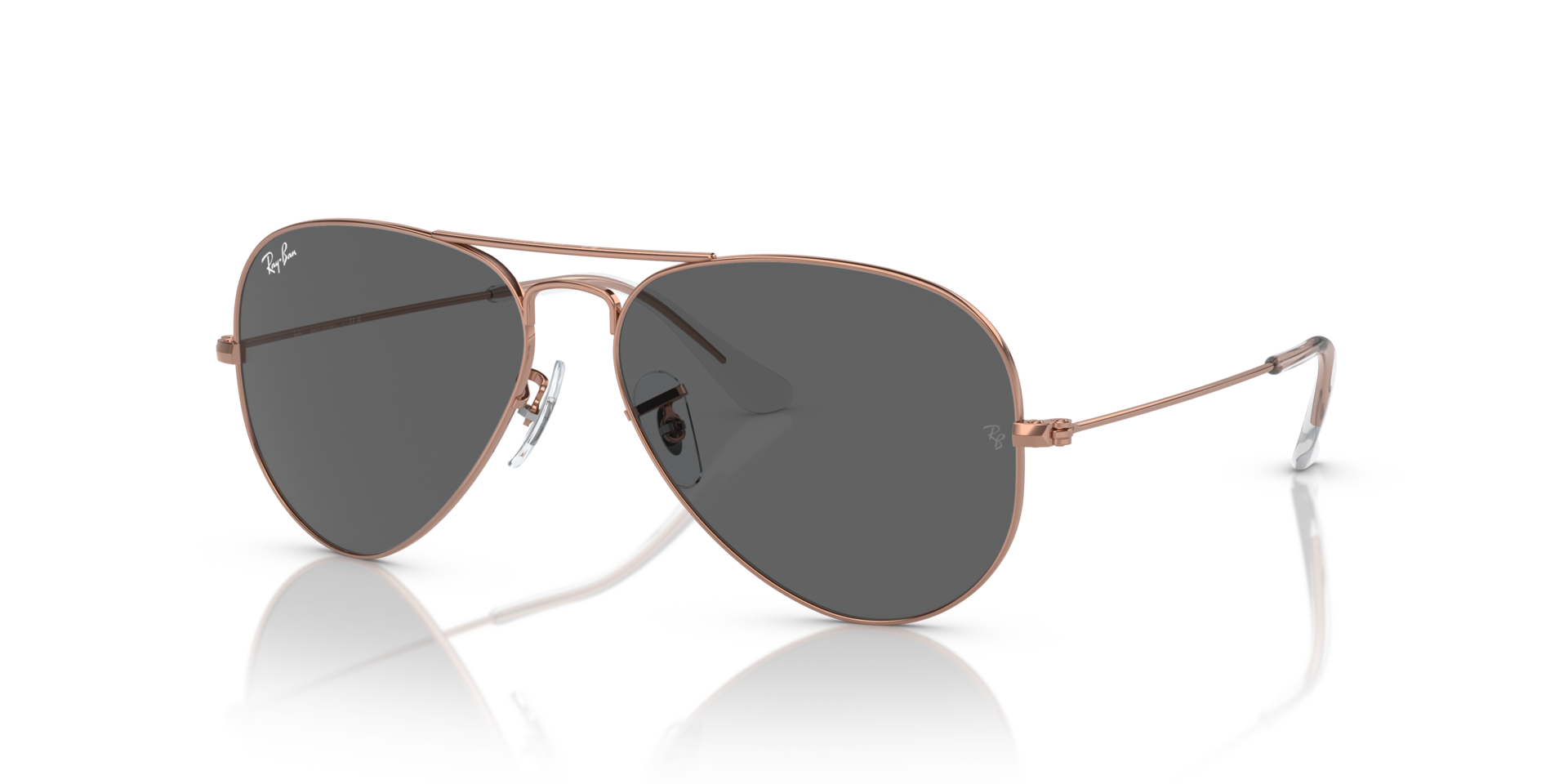 RB3025 Rotgold MetallSunglass Frames von B24, Dreiviertelansicht