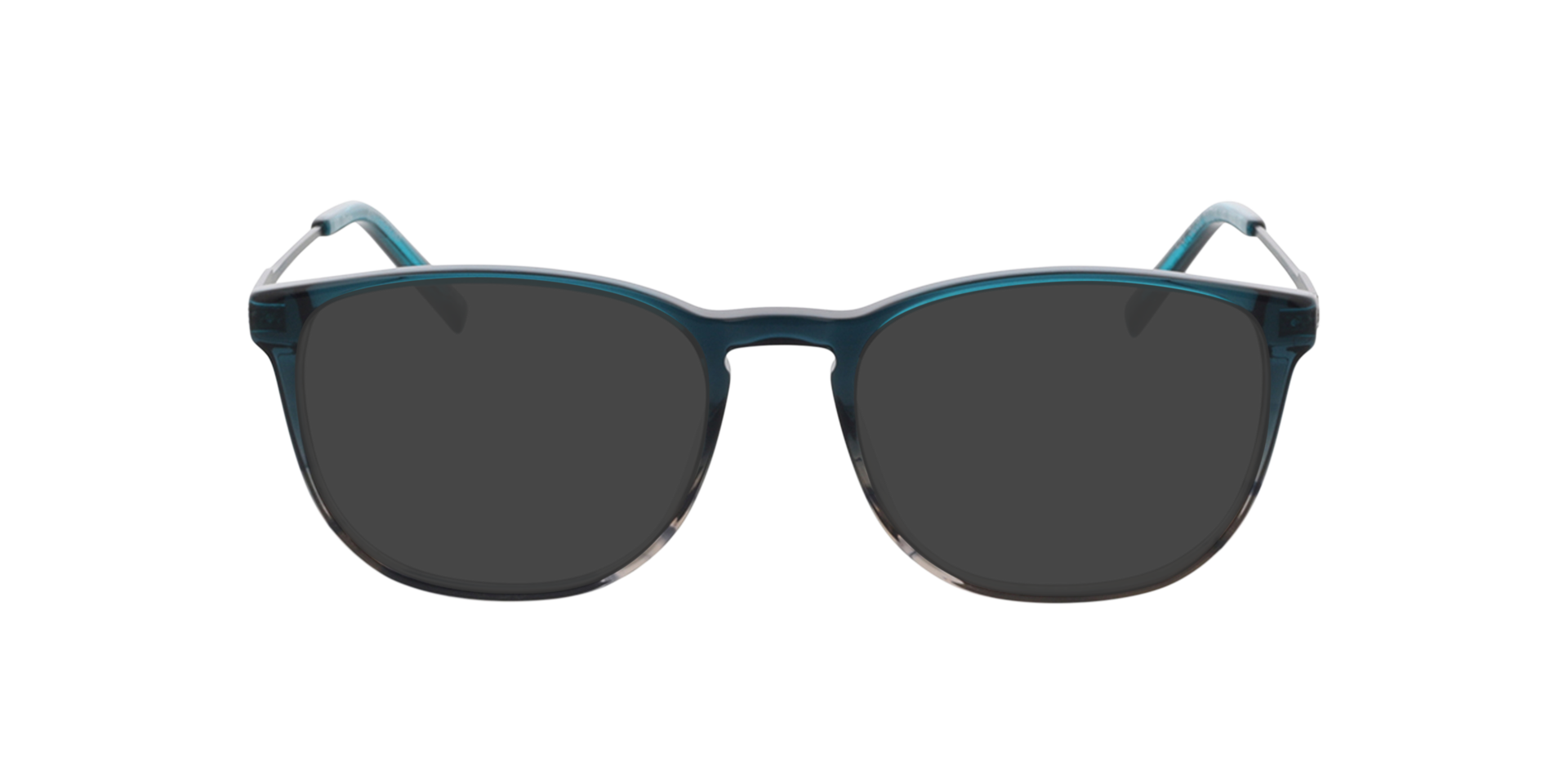 Dustin Gradient Blue Grey  &  Gun AcetatEyeglass Frames von B24, mit getönten Gläsern