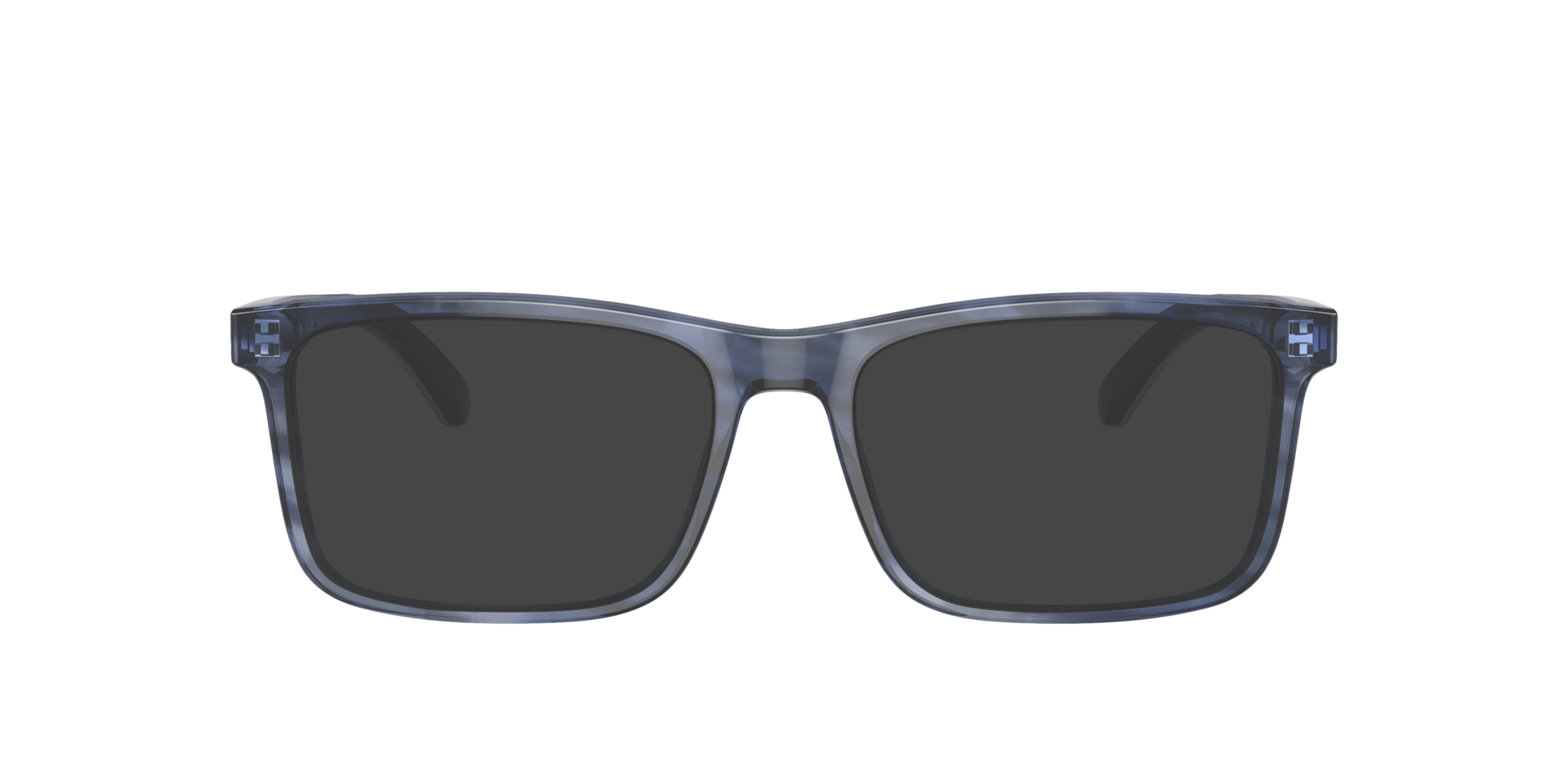 EA3227 Shiny Blue & Top Smoke AcetatEyeglass Frames von B24, mit getönten Gläsern