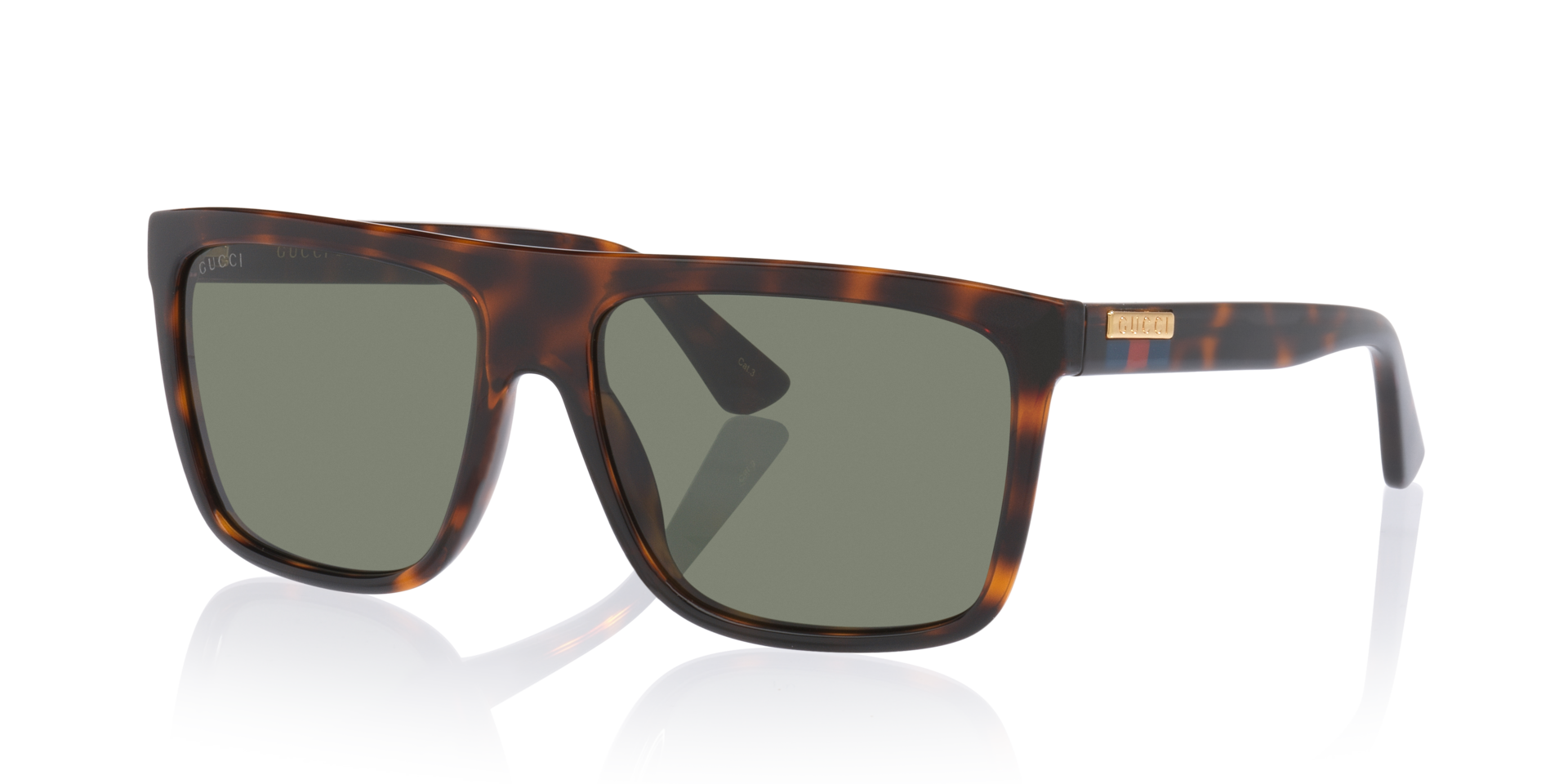 GG0748S Tortoise KunststofSunglass Frames van B24, Hoekweergave