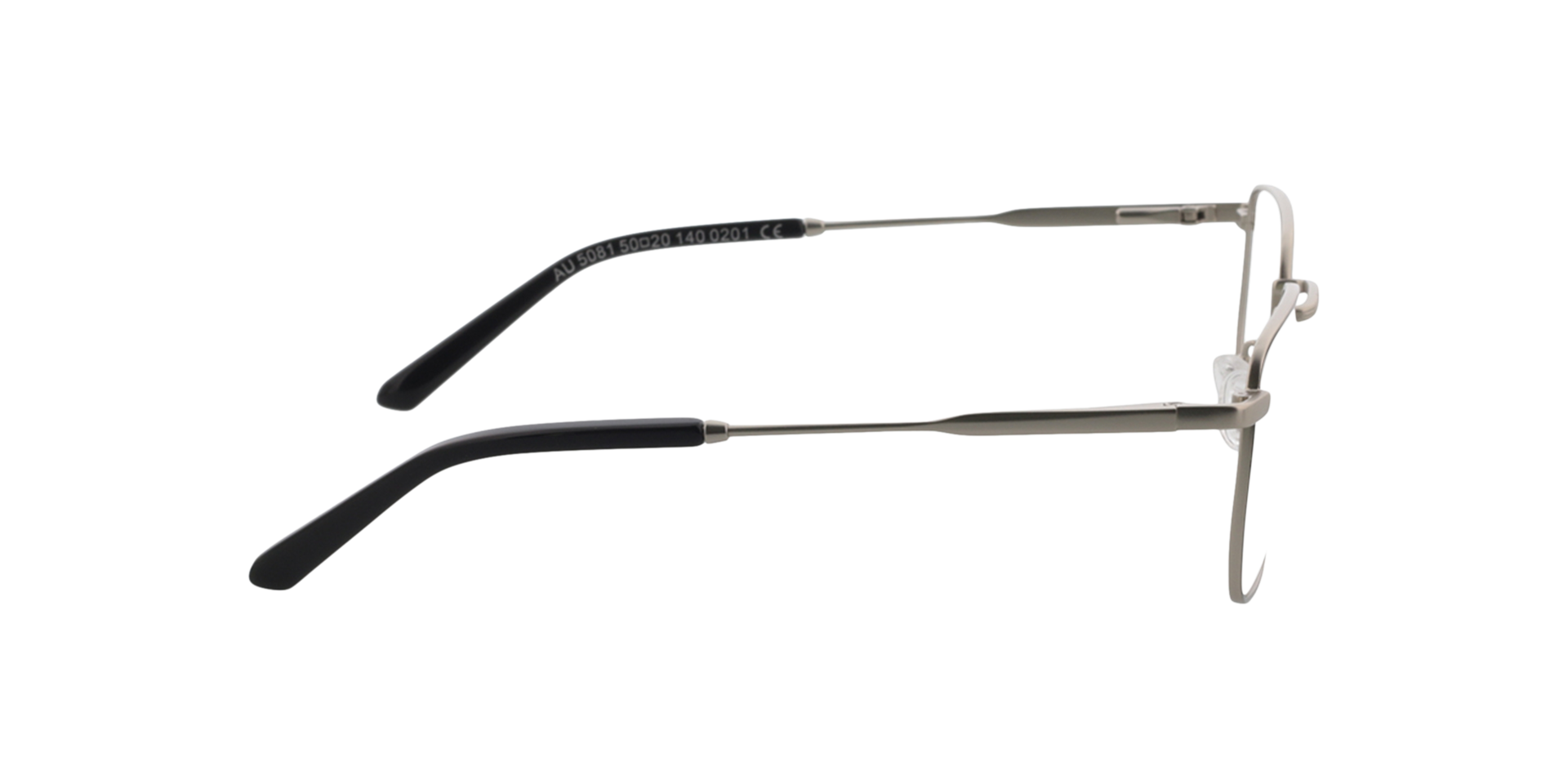 Blake Satijn zilver  &  zwart MetaalEyeglass Frames van B24, Zijaanzicht