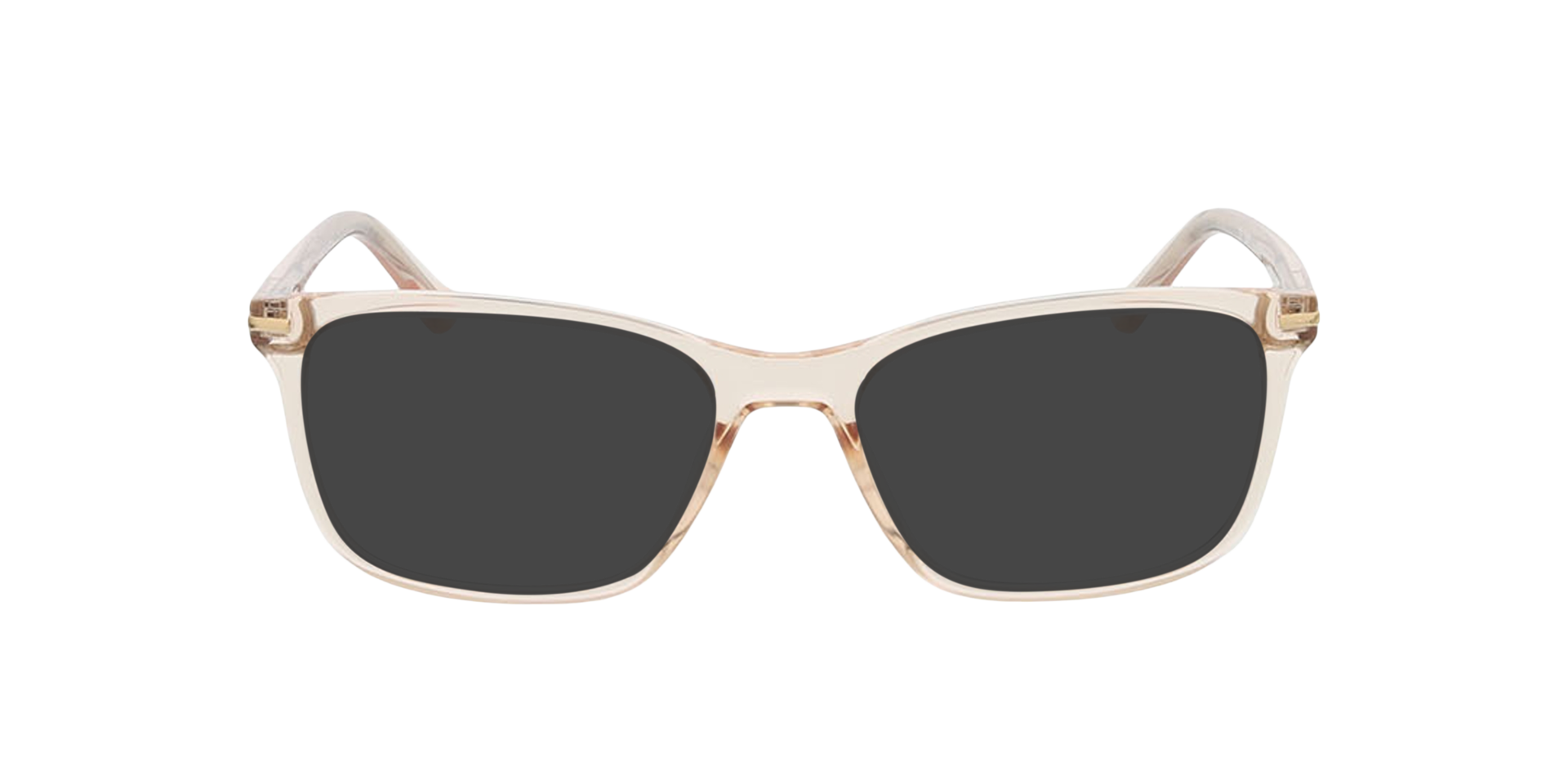 Lexington Crystal Champagne KunststofEyeglass Frames van B24, met getinte lenzen