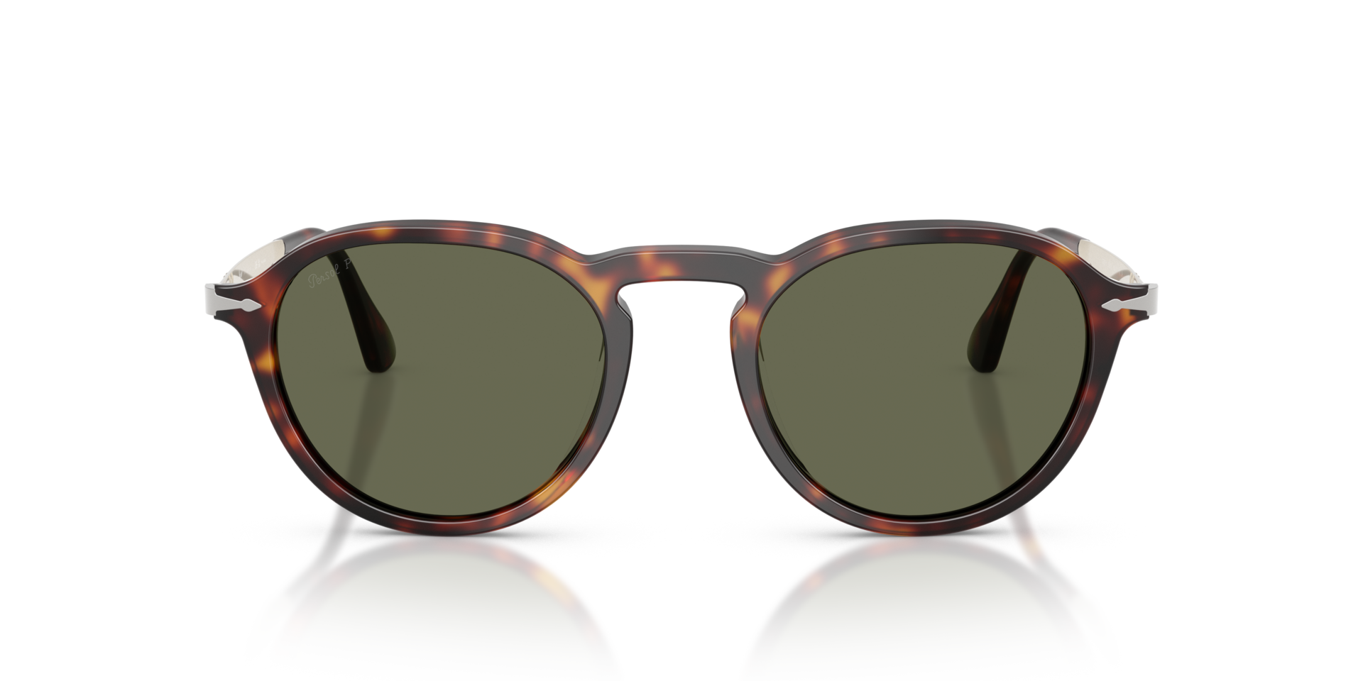 PO3383S Havana AcetaatSunglass Frames van B24, Vooraanzicht
