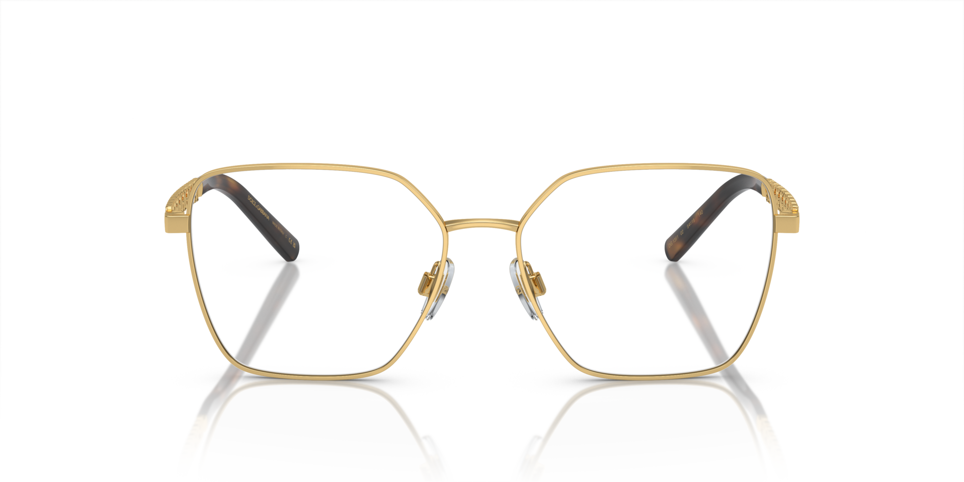 DG1351 Goud MetaalEyeglass Frames van B24, Vooraanzicht