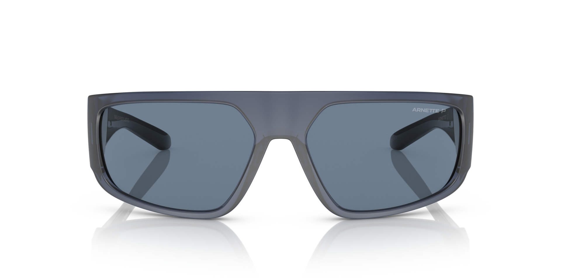 AN4304 Matte Transparent Blue KunststofSunglass Frames van B24, Vooraanzicht