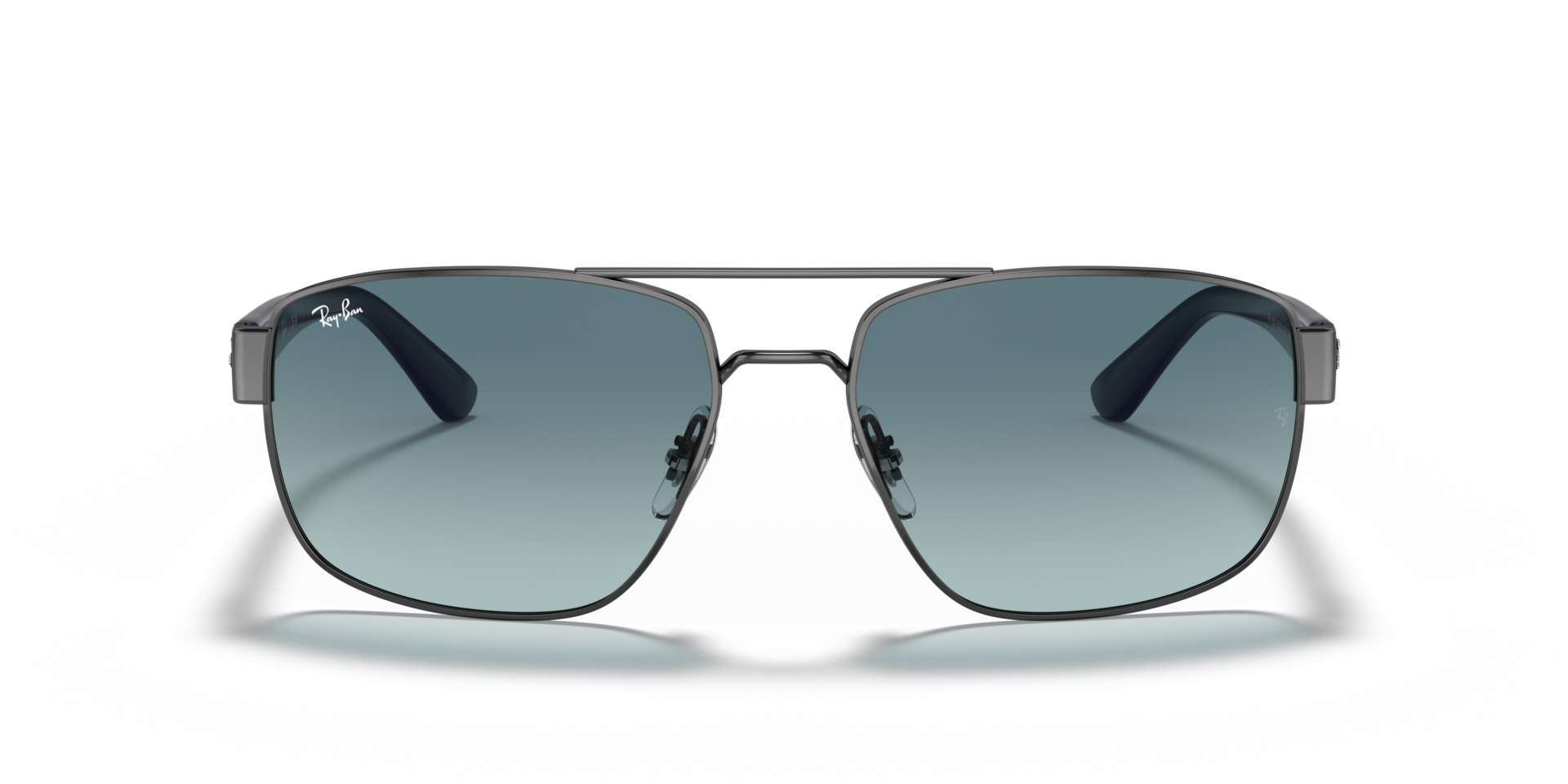 RB3663 Staalgrijs MetaalSunglass Frames van B24, Vooraanzicht