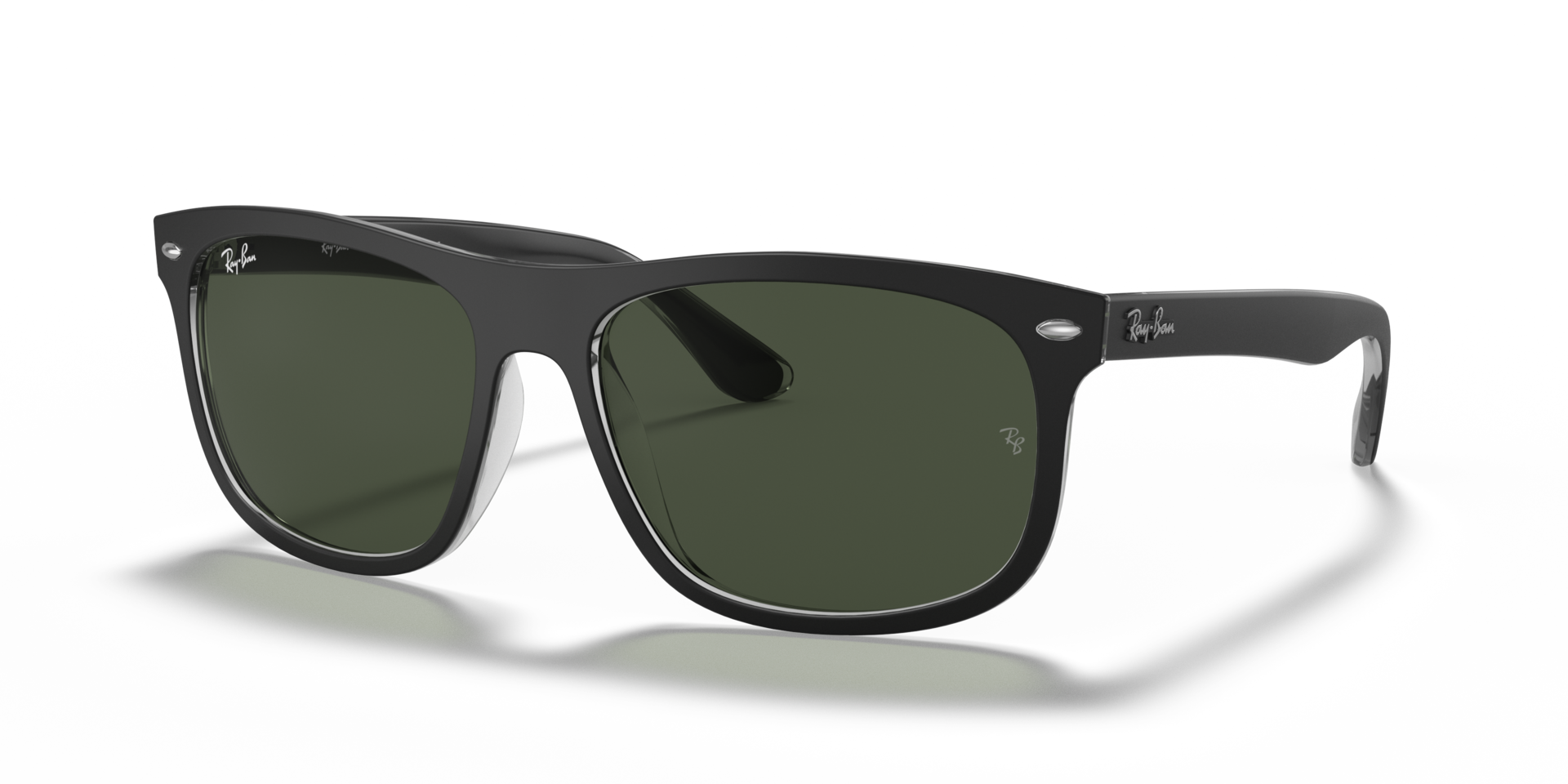 RB4226 Schwarz auf Transparent KunststoffSunglass Frames von B24, Dreiviertelansicht