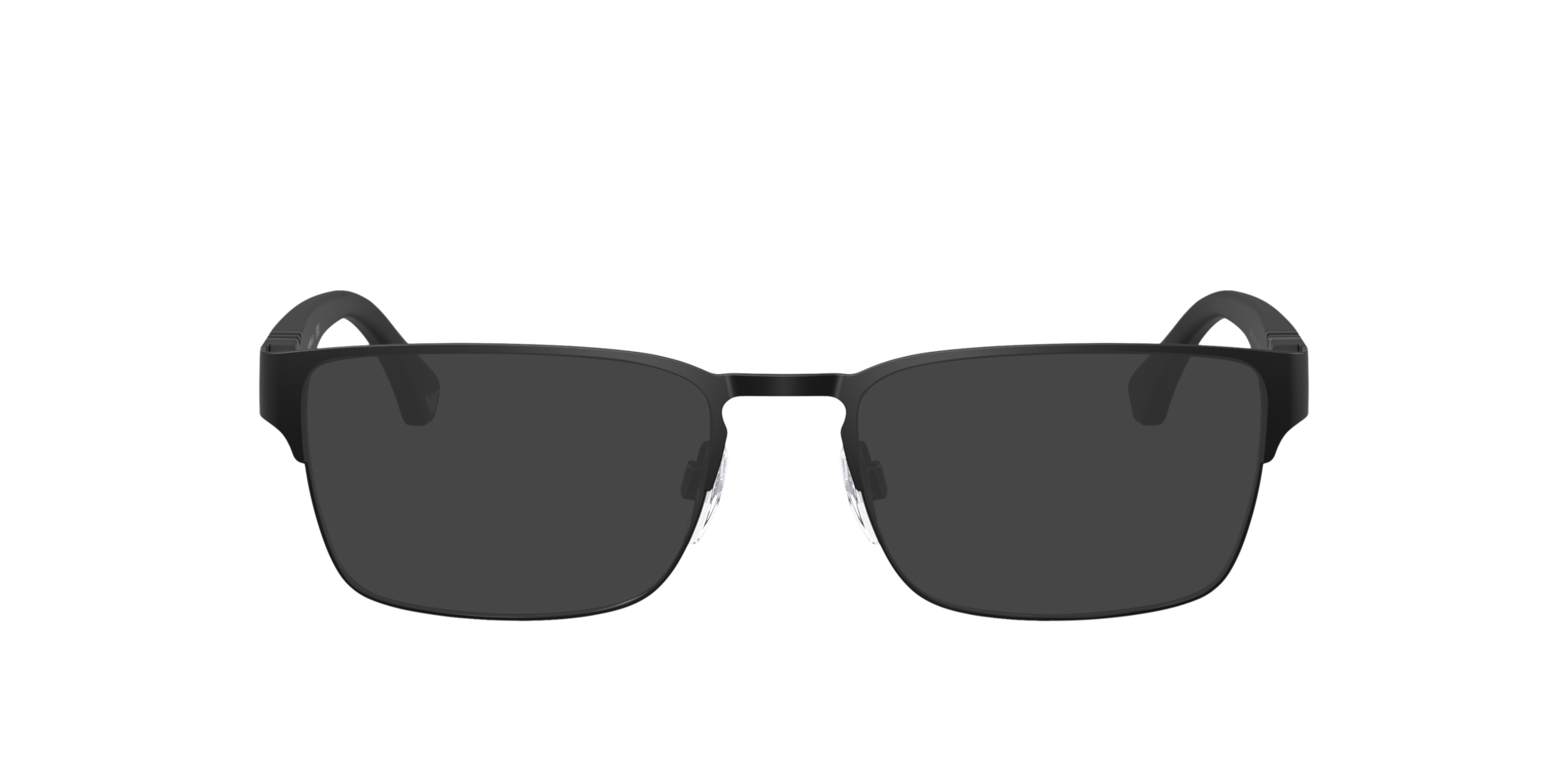 EA1027 Matzwart MetaalEyeglass Frames van B24, met getinte lenzen