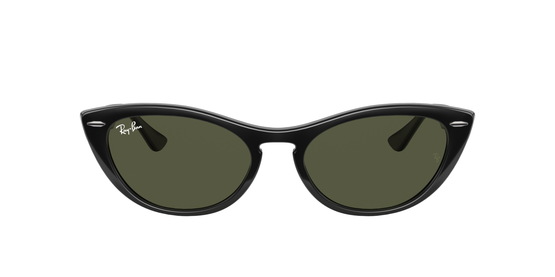 RB4314N Zwart KunststofSunglass Frames van B24, met getinte lenzen