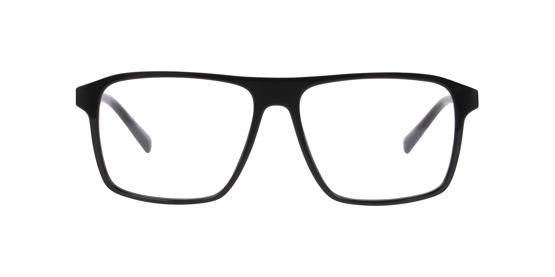 Amsterdam Schwarz KunststoffEyeglass Frames von B24, Vorderansicht