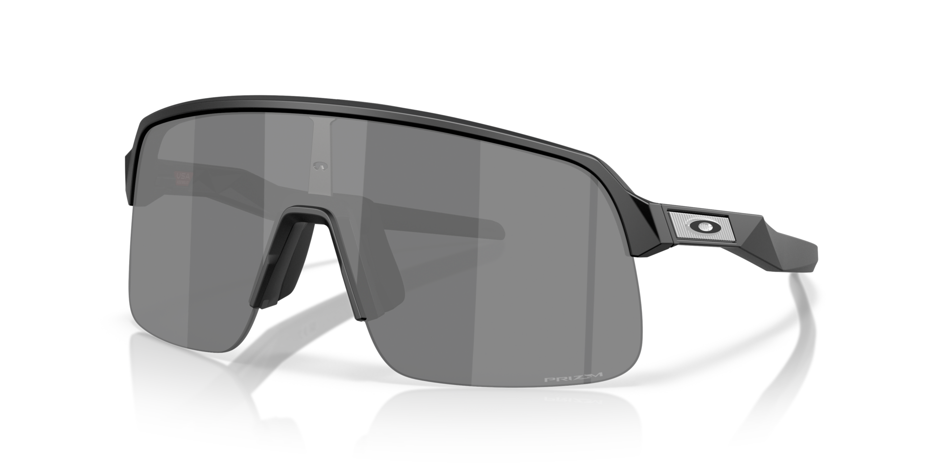 Sutro™ Lite S Matzwart KunststofSunglass Frames van B24, Hoekweergave