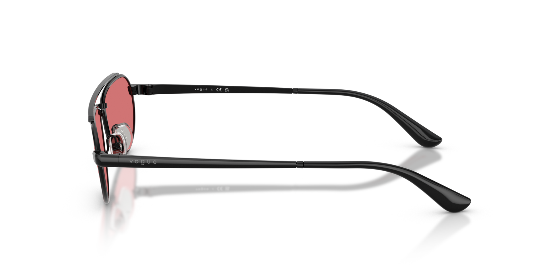 VO4371S Schwarz MetallSunglass Frames von B24, Seitenansicht