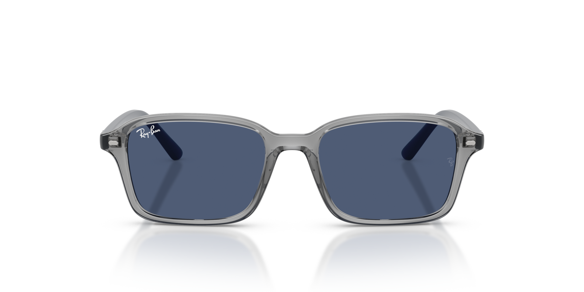 RB9131S Grau transparent KunststoffSunglass Frames von B24, Vorderansicht