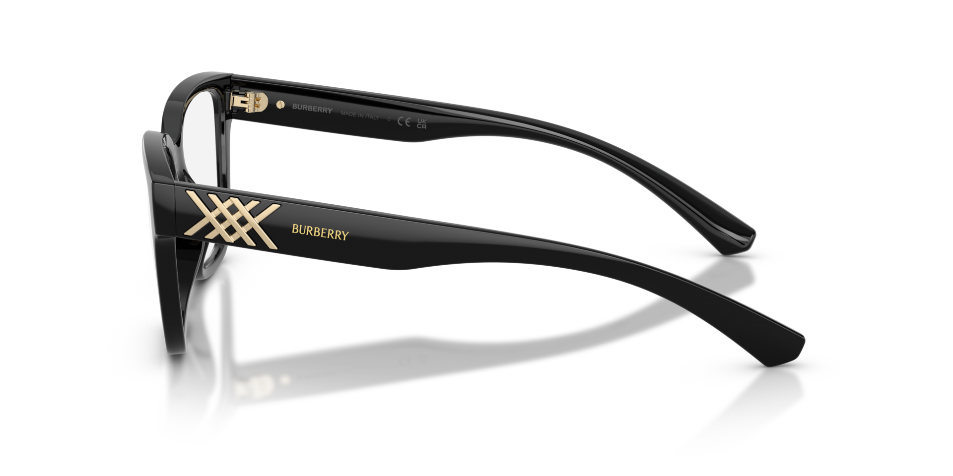 BE2457U Schwarz KunststoffEyeglass Frames von B24, Seitenansicht