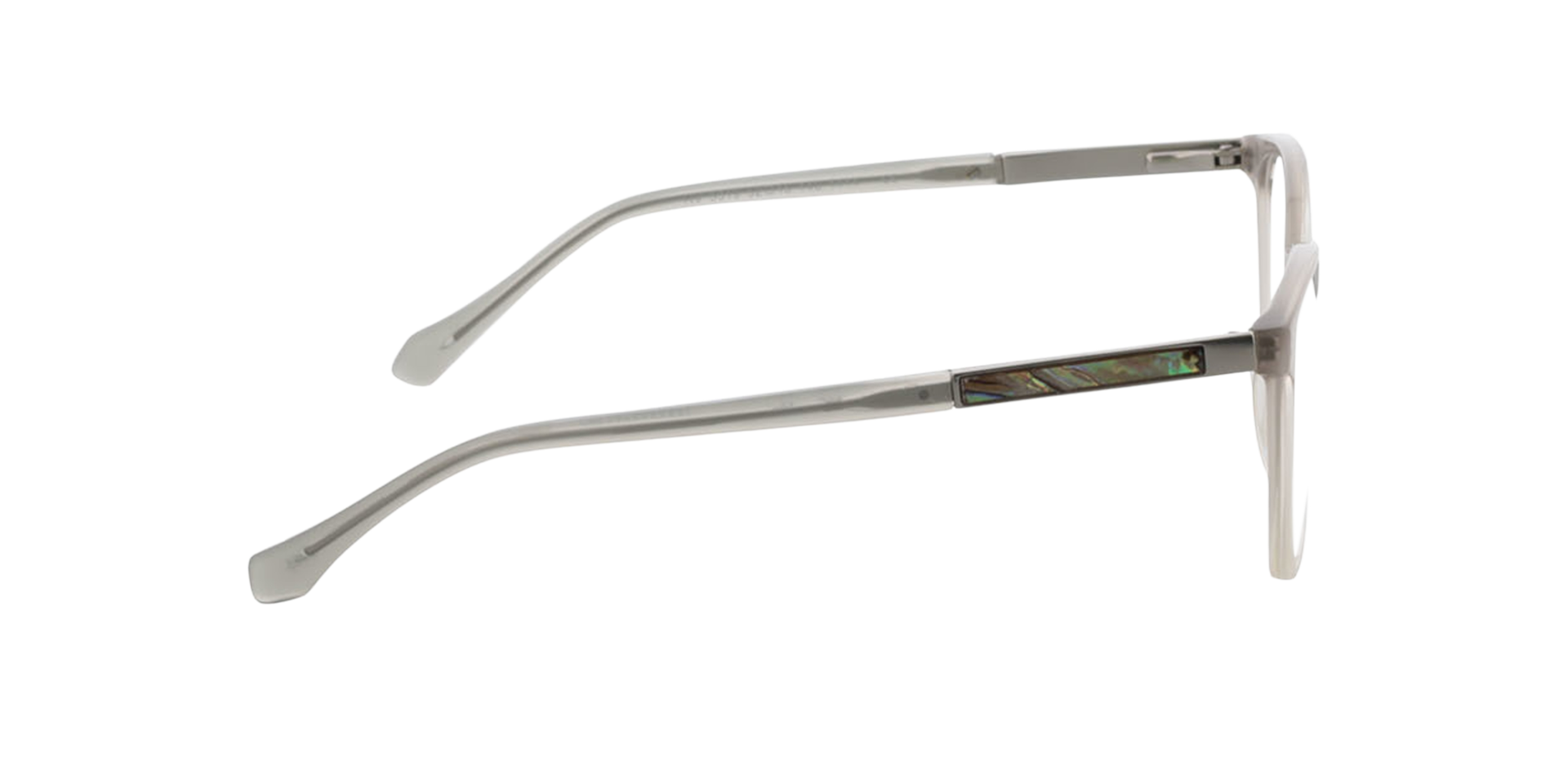 Malaga Verlaufstönung Grau AcetatEyeglass Frames von B24, Seitenansicht
