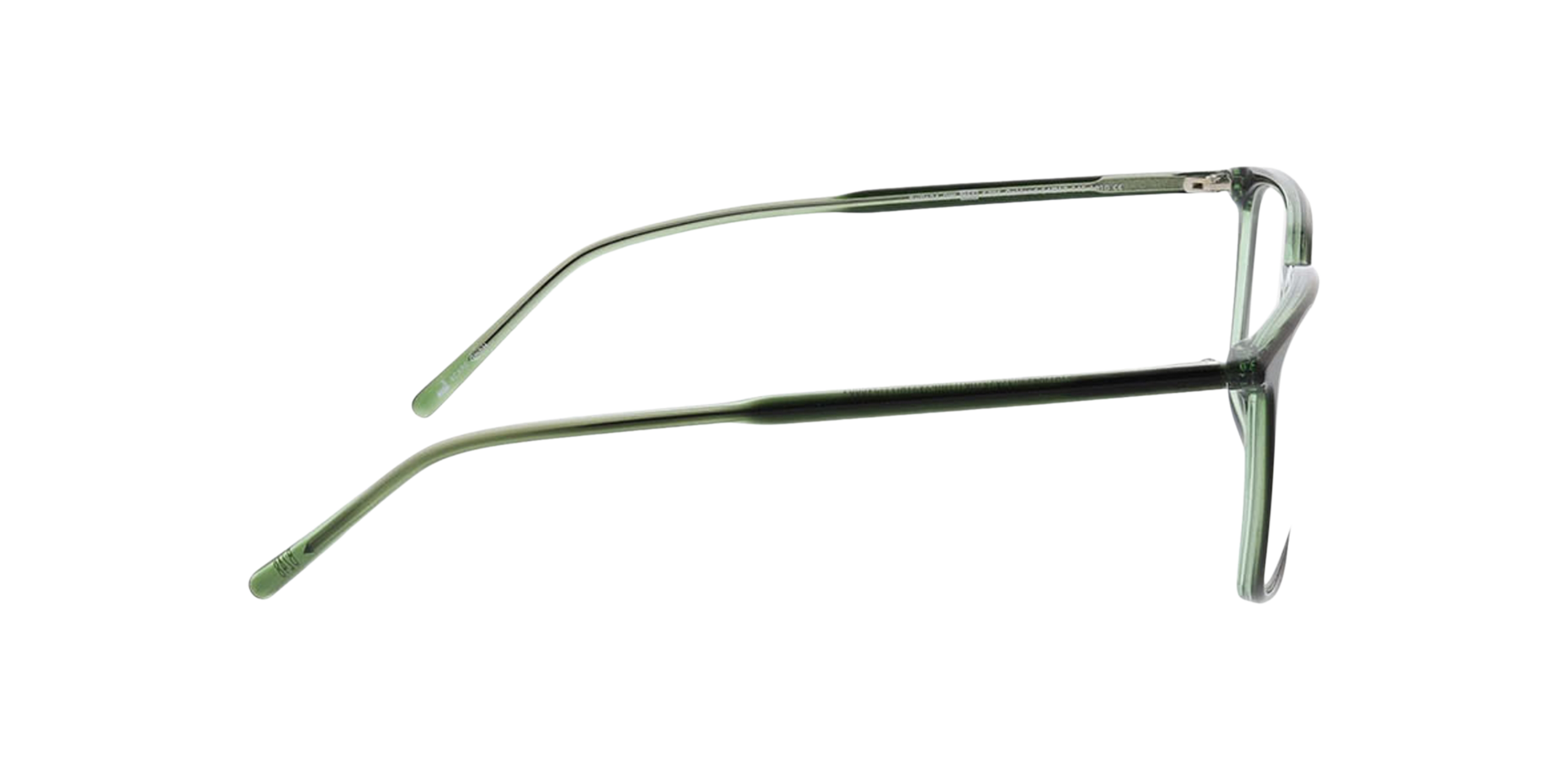 Oakland Bilayer Green  &  Crystal Green AcetatEyeglass Frames von B24, Seitenansicht