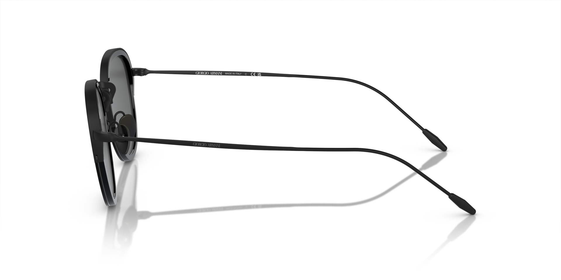 AR6068 Schwarz MetallSunglass Frames von B24, Seitenansicht