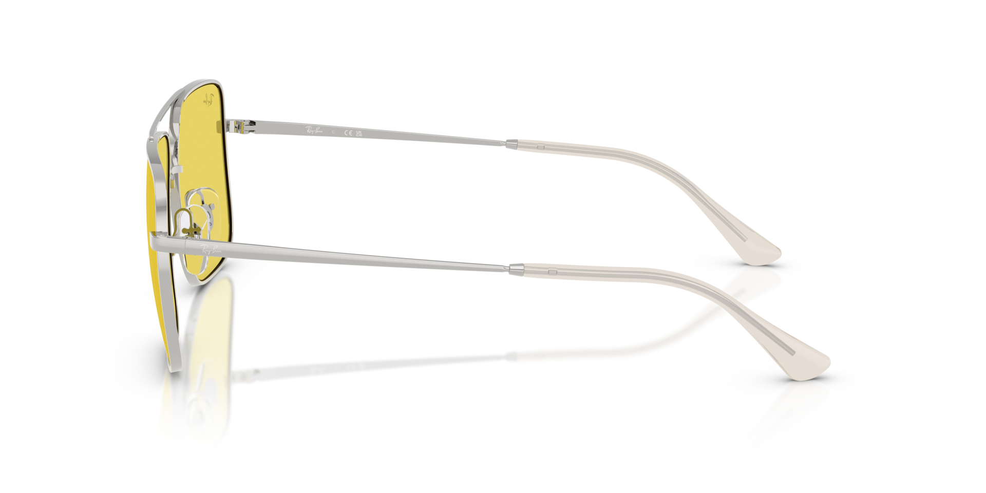 RB3758 Silber MetallSunglass Frames von B24, Seitenansicht