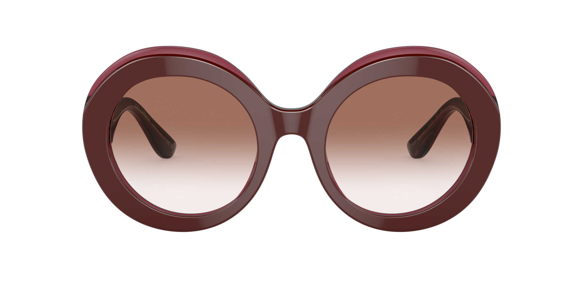 DG4418 Bordeaux & Bordeaux transparent AcetatSunglass Frames von B24, mit getönten Gläsern