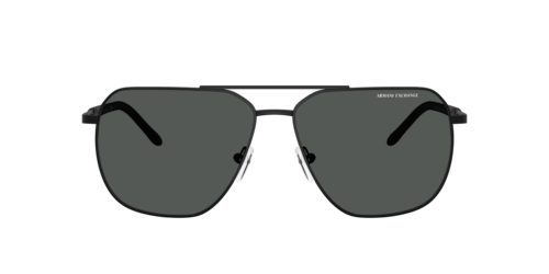 Armani Exchange - AX2057S, Herren, Matt Schwarz/Matte Black/Matte Silver, Größe: Large