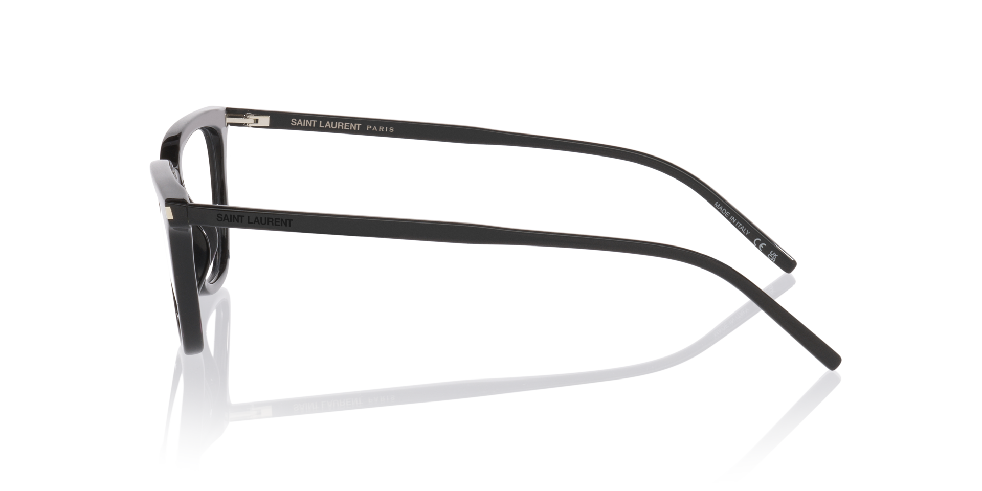Sl 889 Sulpice Thin Opt Zwart AcetaatEyeglass Frames van B24, Zijaanzicht