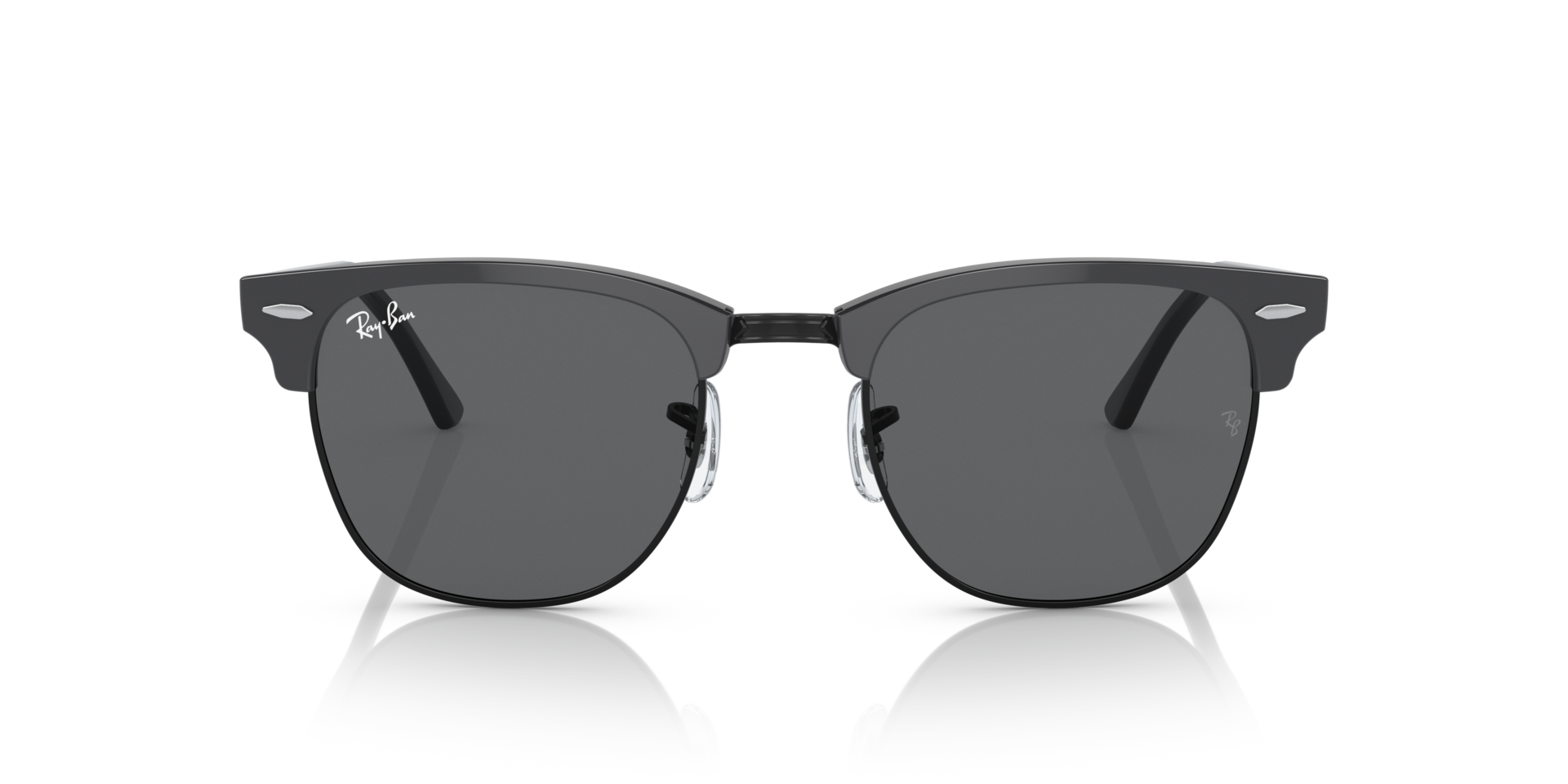 RB3016 Grau auf Schwarz AcetatSunglass Frames von B24, Vorderansicht