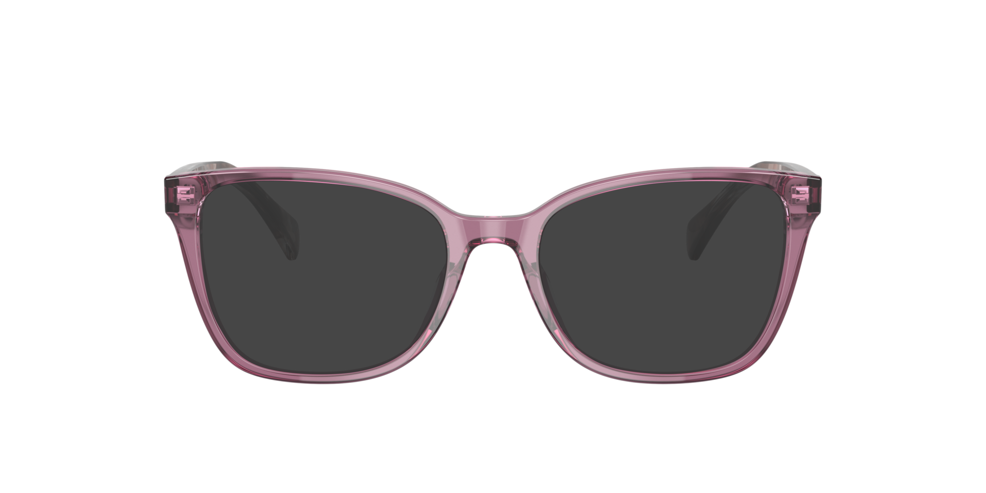 RA7137U Shiny Transparent Violet AcetaatEyeglass Frames van B24, met getinte lenzen