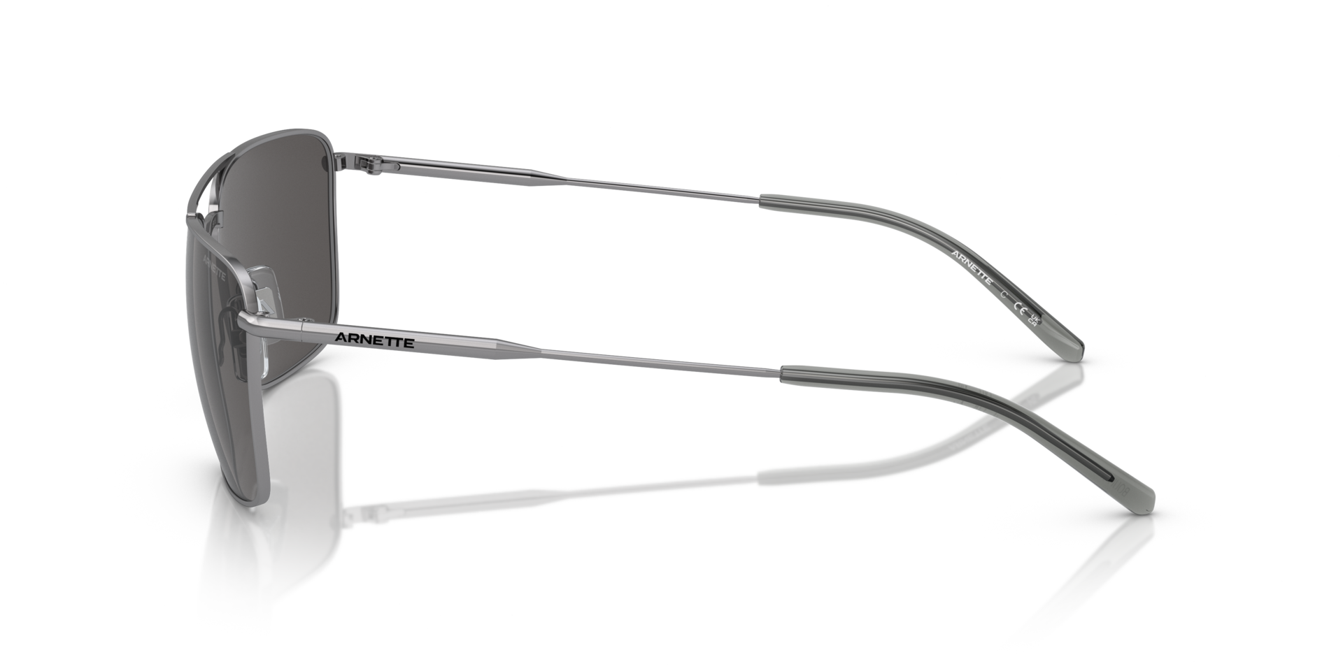 AN3088 Staalgrijs MetaalSunglass Frames van B24, Zijaanzicht