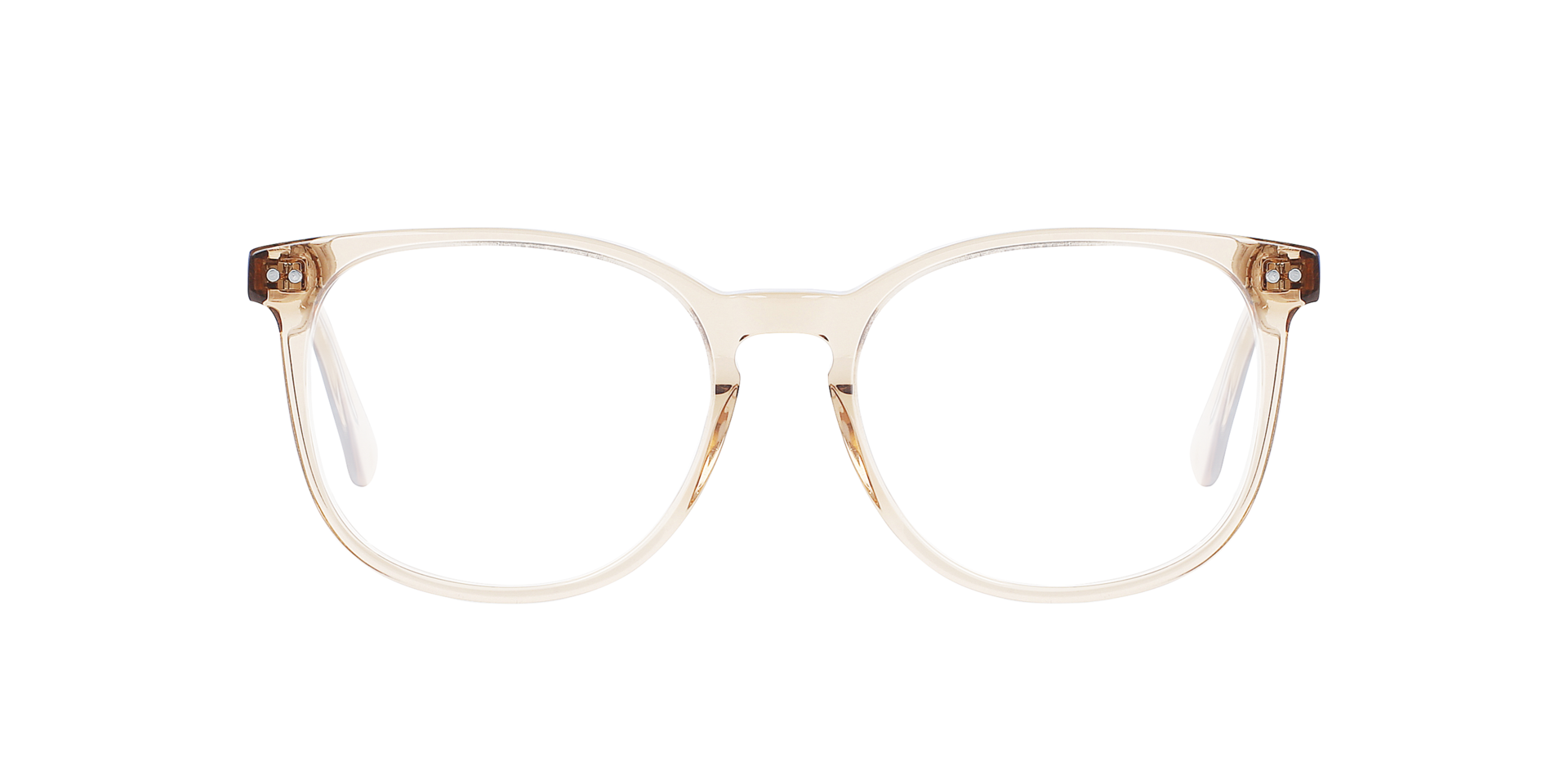 BARRON Crystal Caramel AcetaatEyeglass Frames van B24, Vooraanzicht