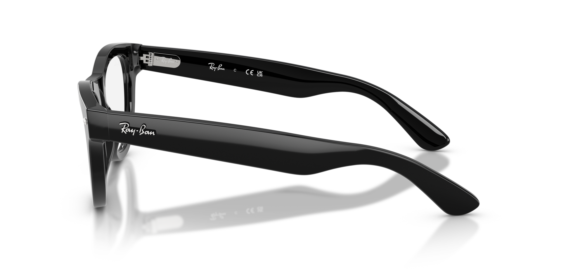RB5510 Zwart AcetaatEyeglass Frames van B24, Zijaanzicht