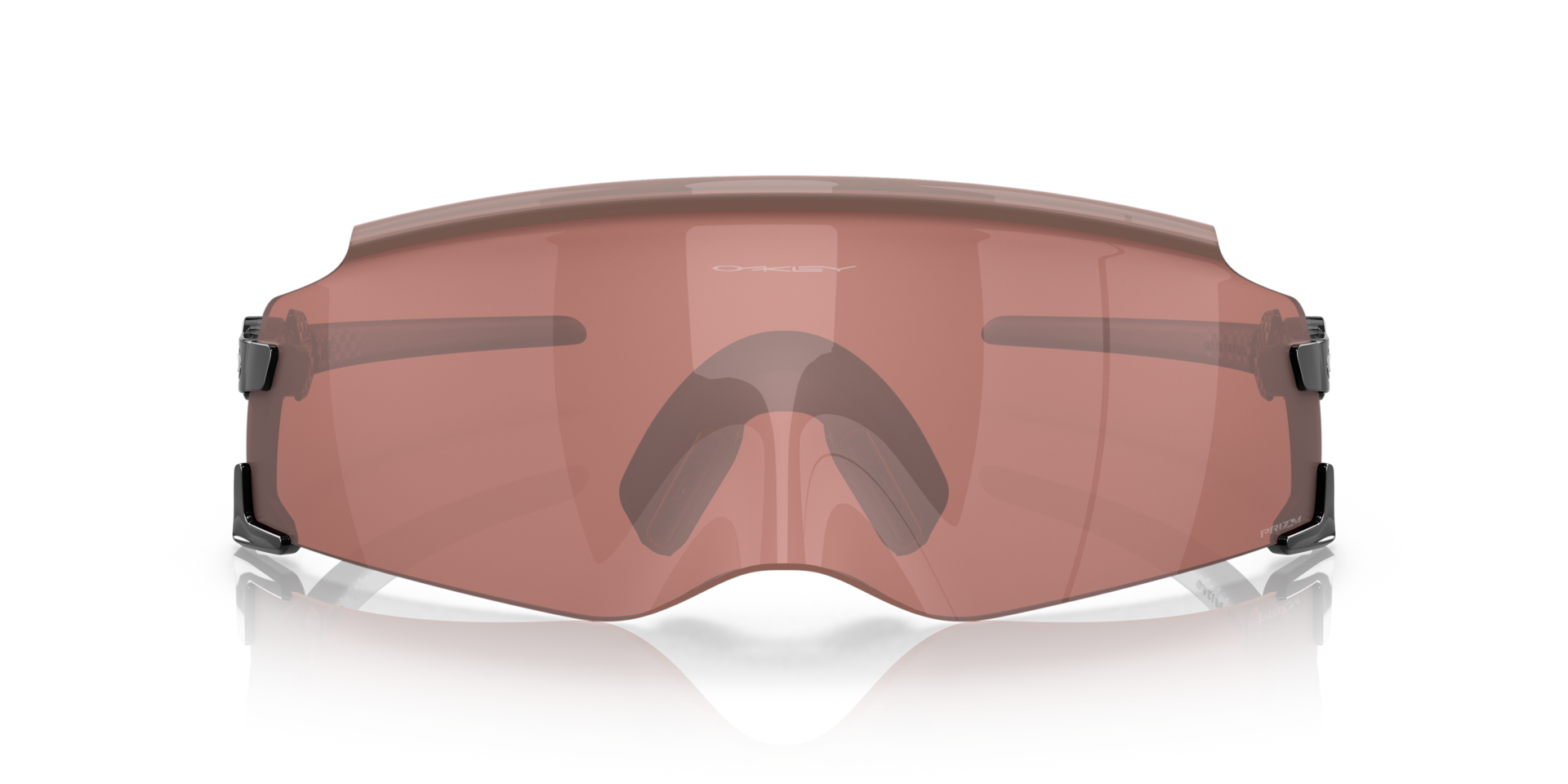 Oakley Kato Glanzend zwart KunststofSunglass Frames van B24, Vooraanzicht