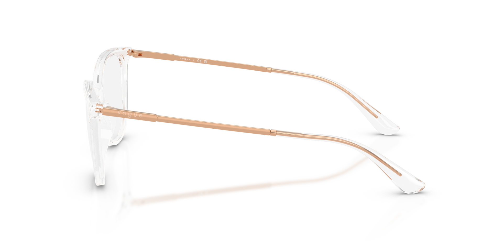 VO5673 Transparent KunststoffEyeglass Frames von B24, Seitenansicht