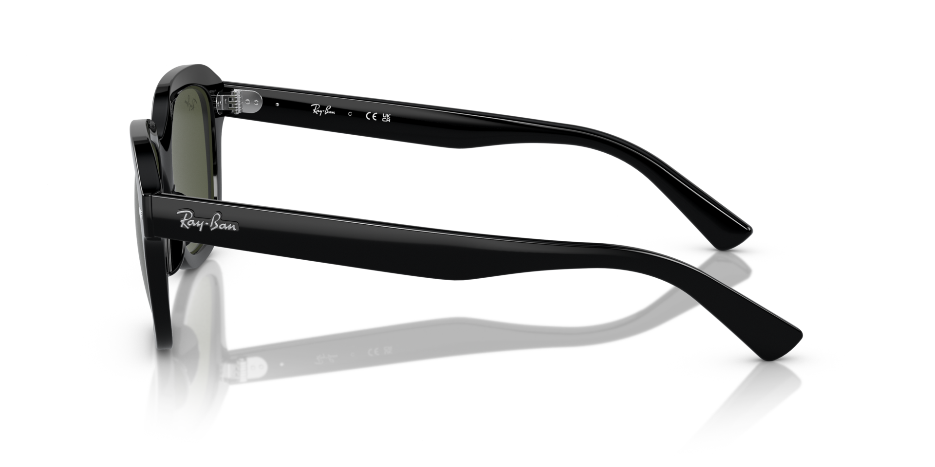 RB4398 Zwart KunststofSunglass Frames van B24, Zijaanzicht
