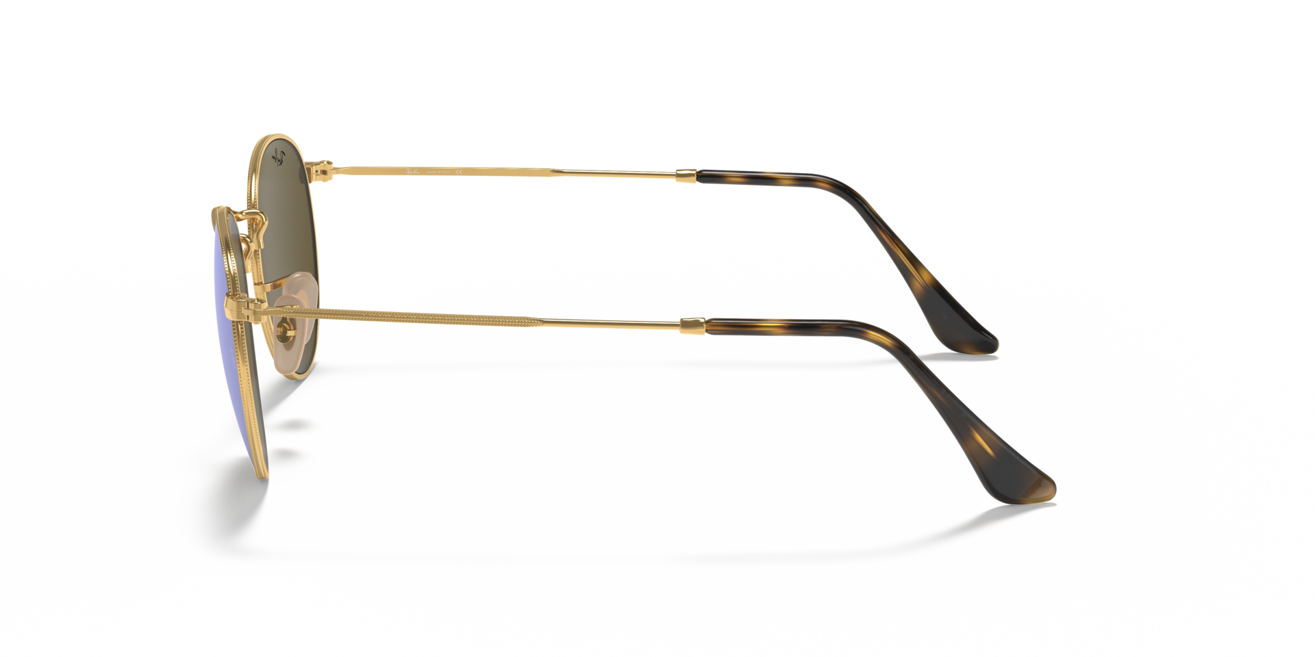 RB3447N Arista goud MetaalSunglass Frames van B24, Zijaanzicht