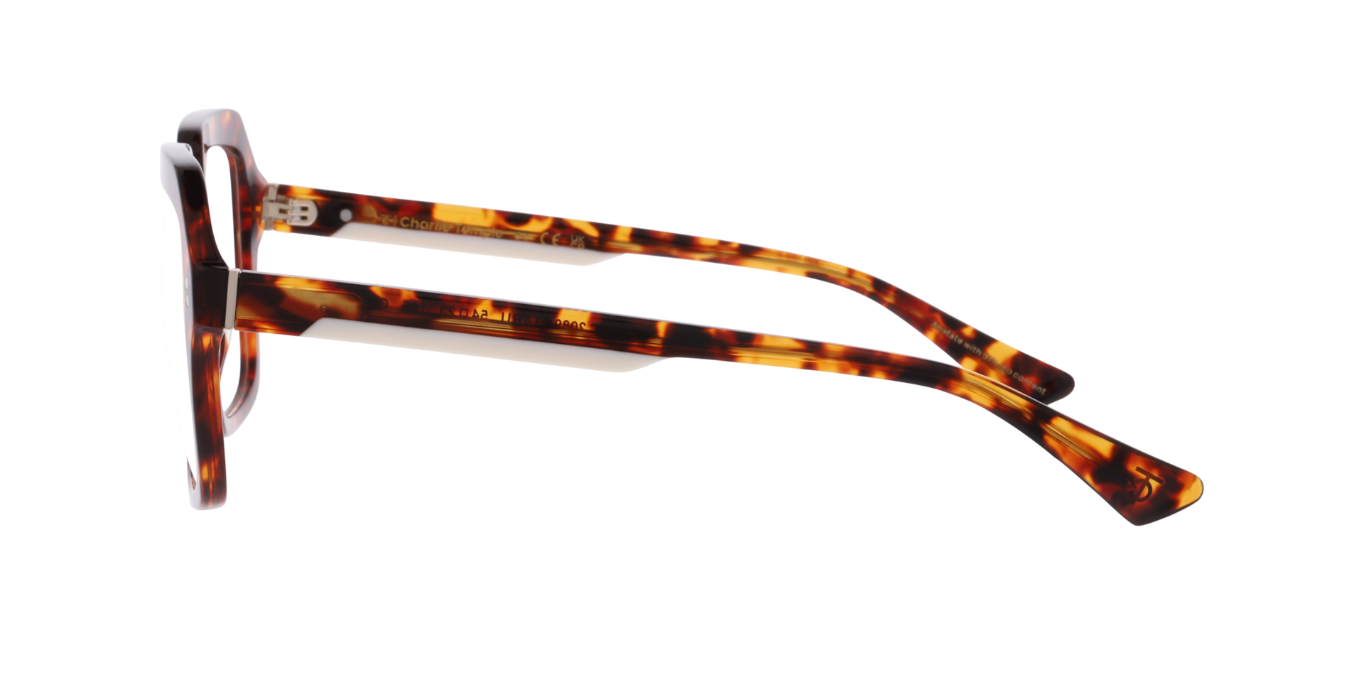 Taru Havana AcetatEyeglass Frames von B24, Seitenansicht