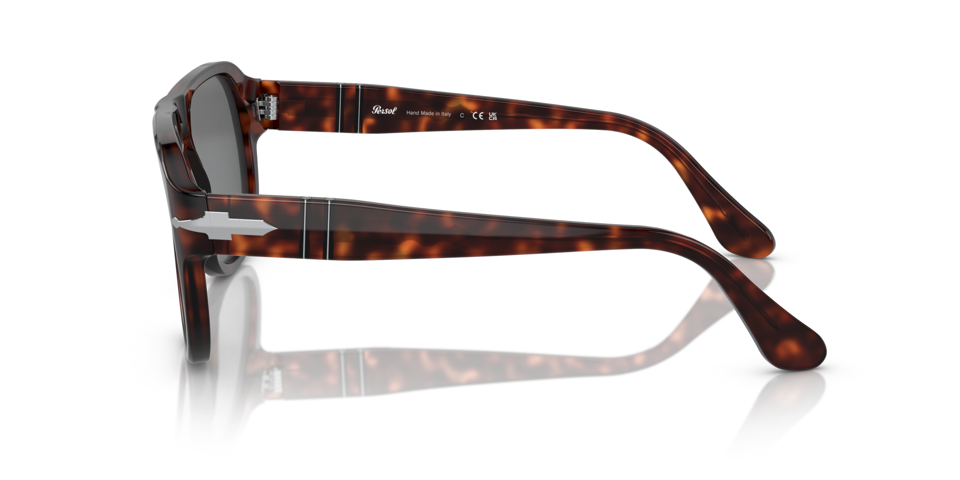 PO3310S Havana AcetatSunglass Frames von B24, Seitenansicht