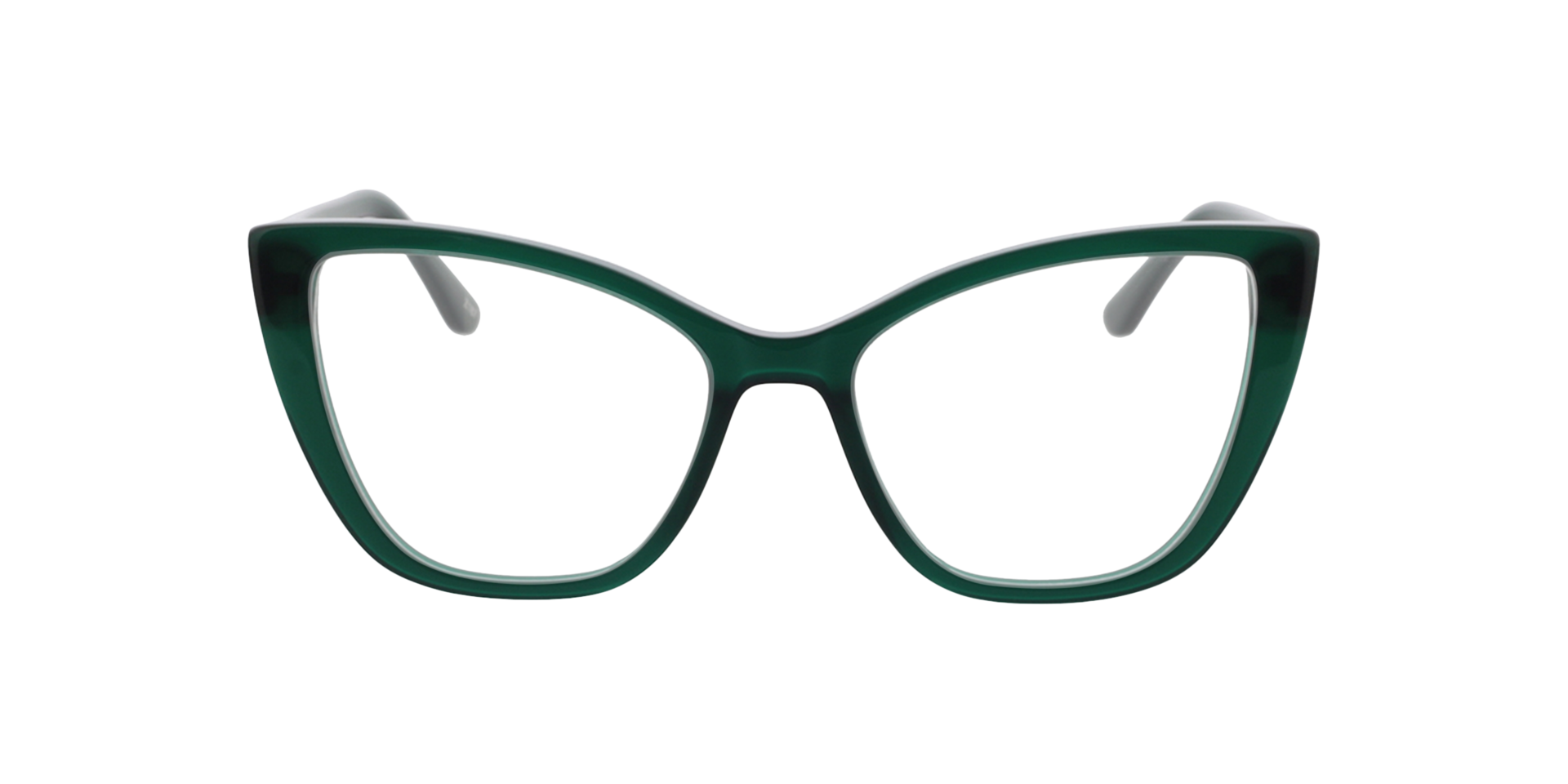 Jane Crystal Green  &  Crystal Pink AcetatEyeglass Frames von B24, Vorderansicht