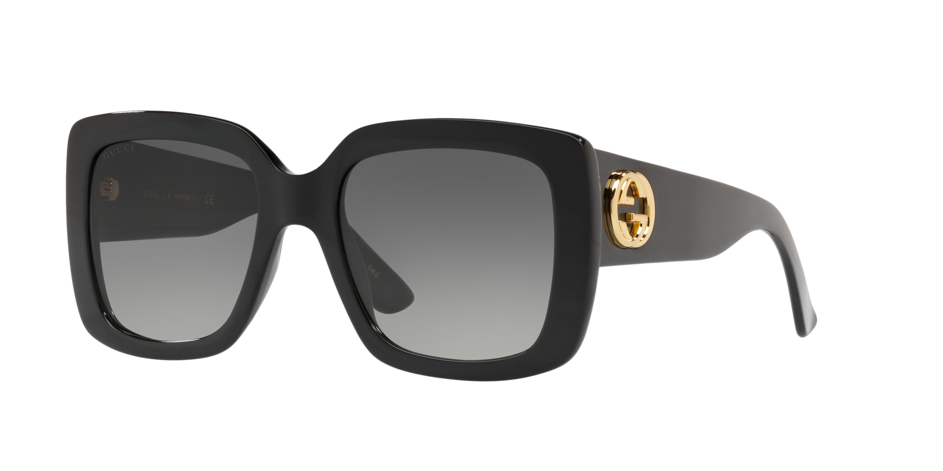 GG0141SN Schwarz AcetatSunglass Frames von B24, Dreiviertelansicht