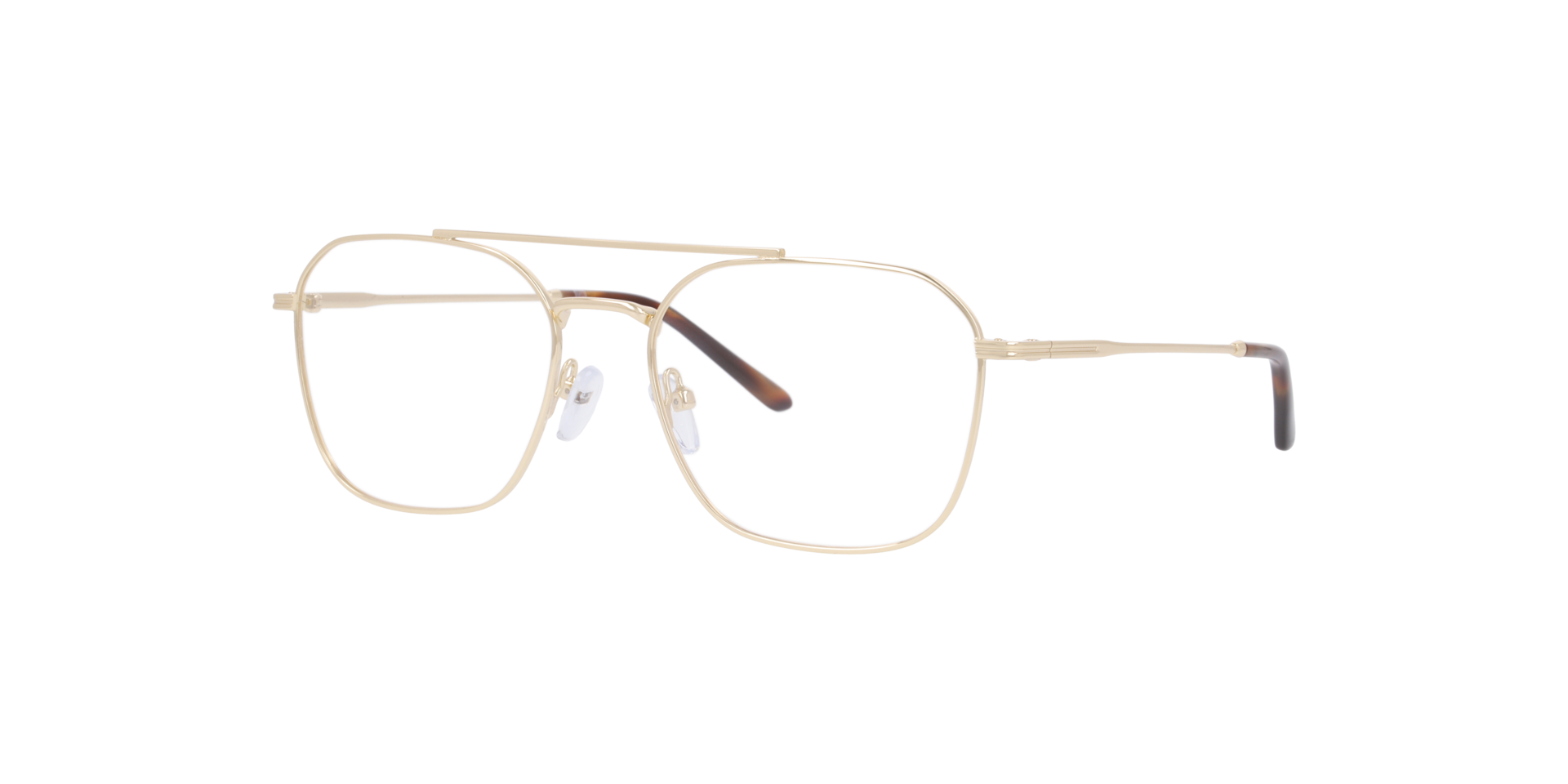 Flensburg Gold MetallEyeglass Frames von B24, Dreiviertelansicht