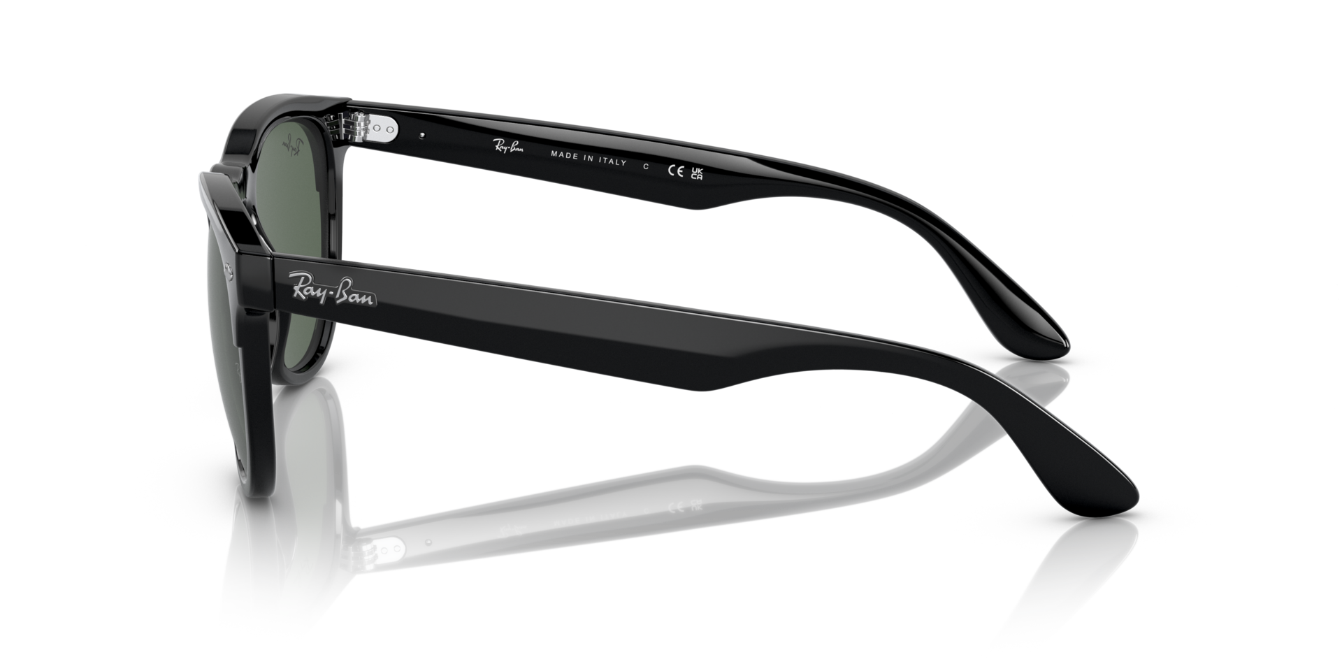 RB4471 Zwart KunststofSunglass Frames van B24, Zijaanzicht